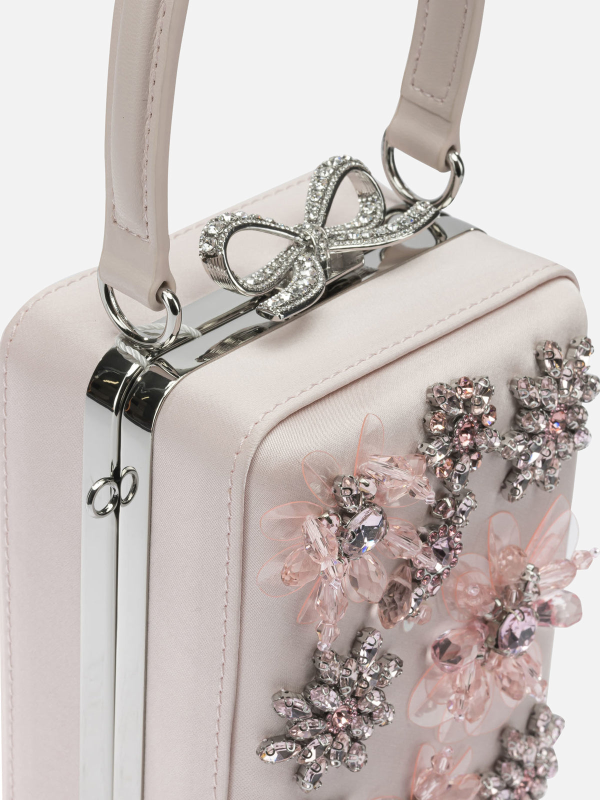 Self-portrait Satin mini handbag Pink