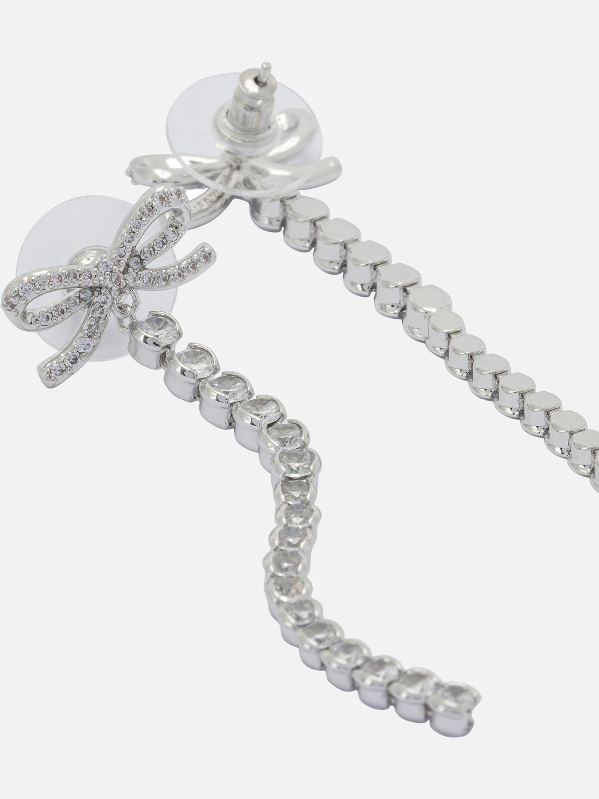 Self-portrait Bow earrings Silver