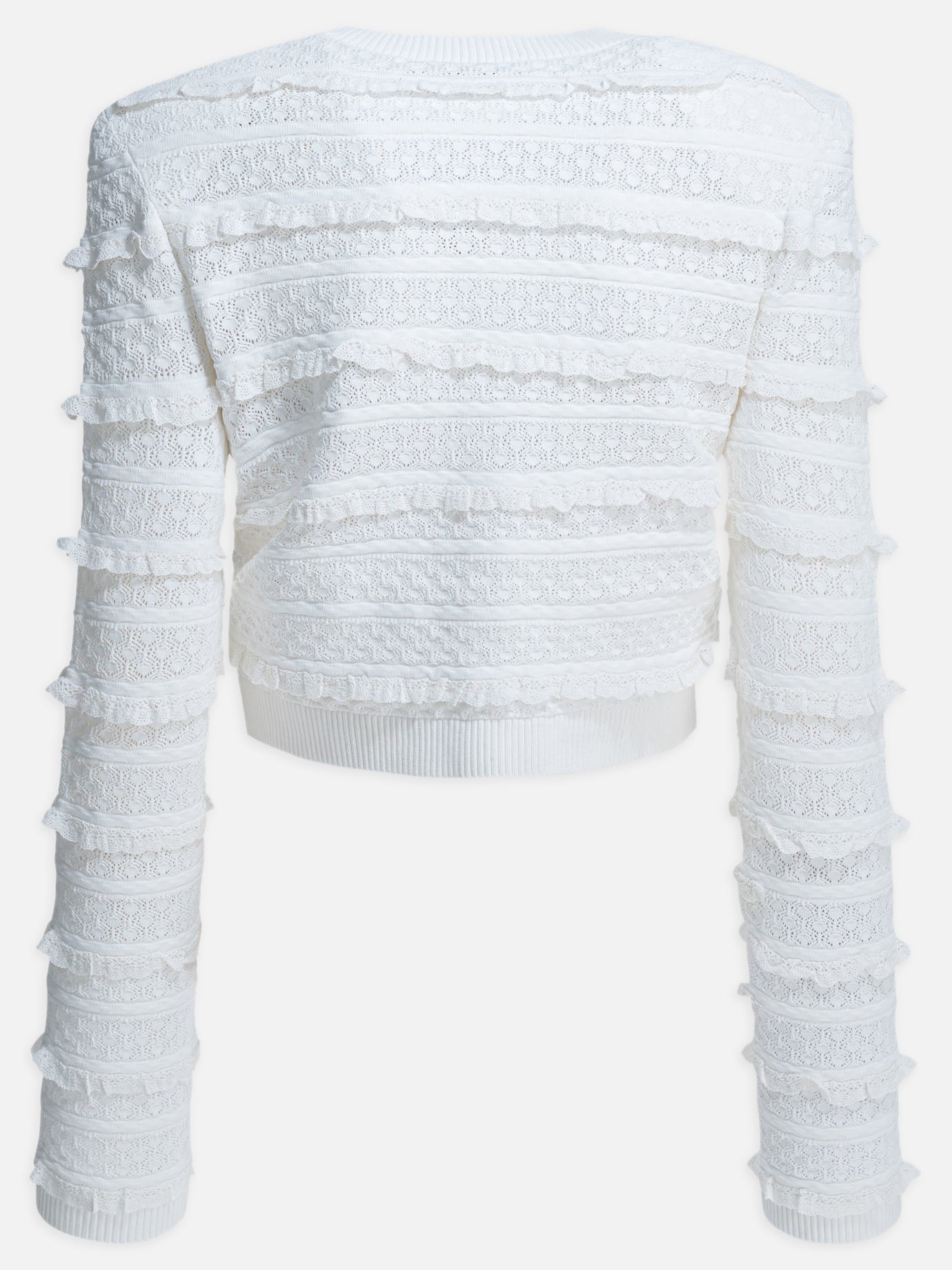 Cardigans Textured knit  White - Self-portrait Women | PDP | VIETTI Online Store | Zoom-Modal_2

