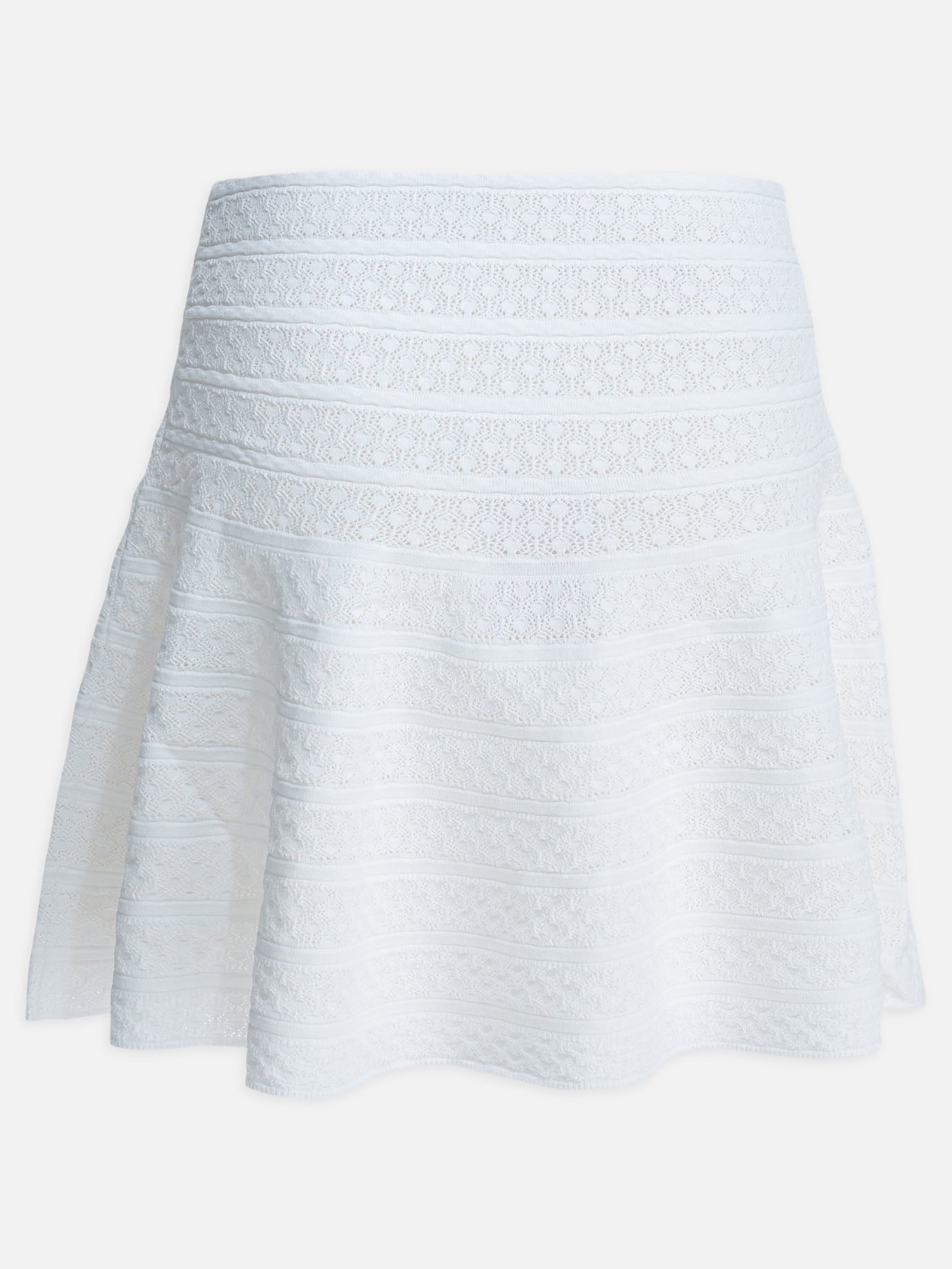 Miniskirts Textured knit  White - Self-portrait Women | PDP | VIETTI Online Store | Zoom-Modal_2
