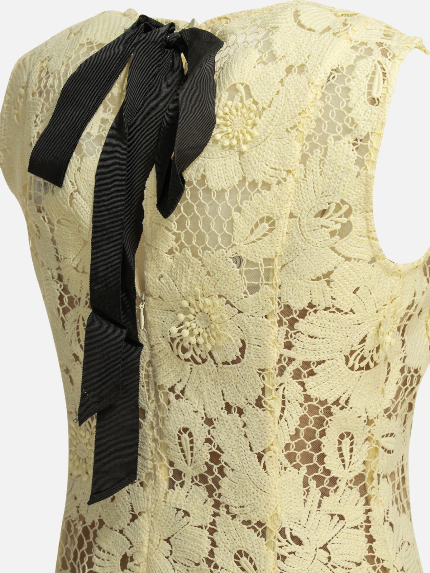 Midi dresses Embroidered  Yellow - Self-portrait Women | PDP | VIETTI Online Store | thumbnail_4