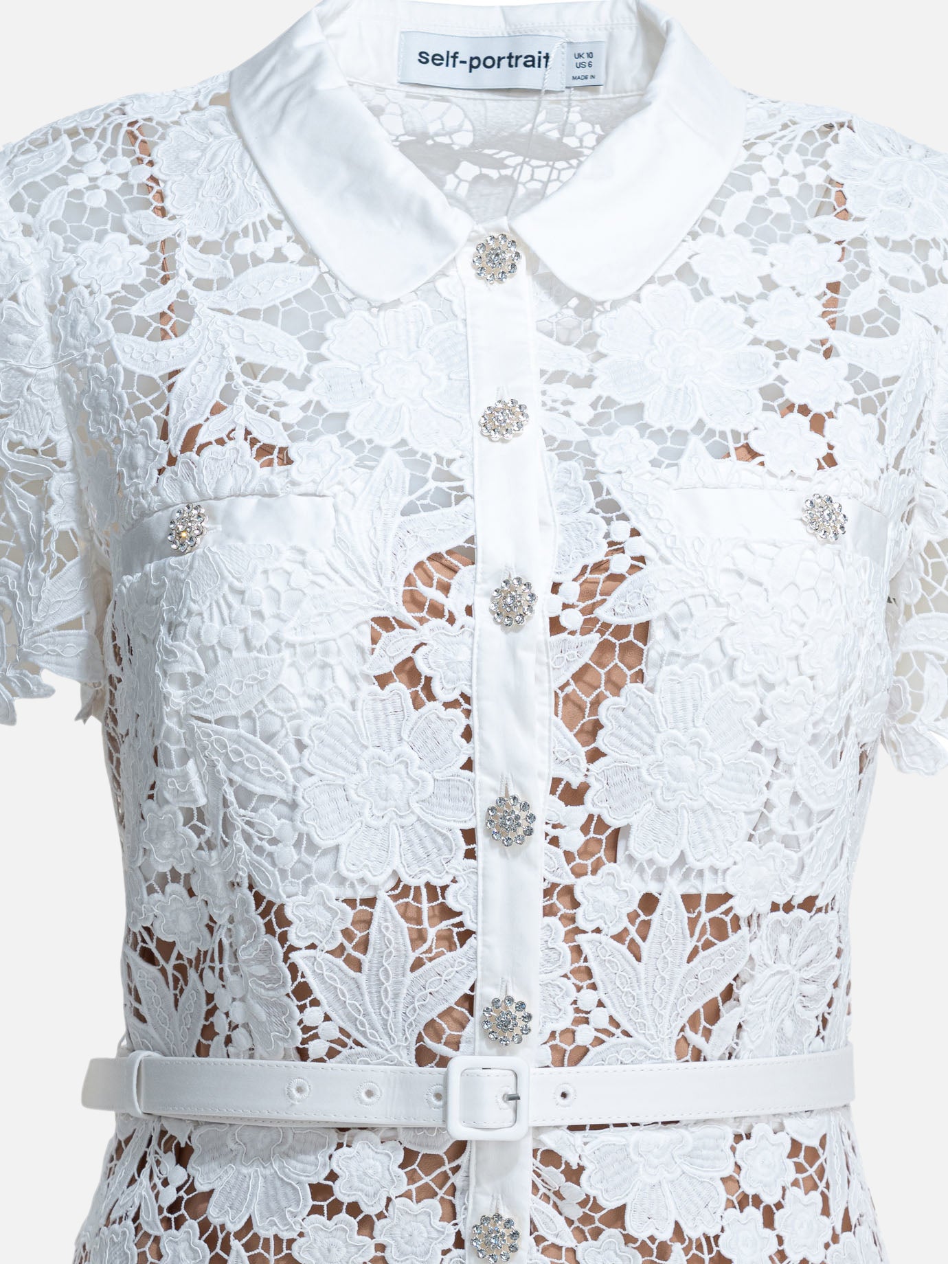 Midi dresses Embroidered  White - Self-portrait Women | PDP | VIETTI Online Store | Zoom-Modal_3
