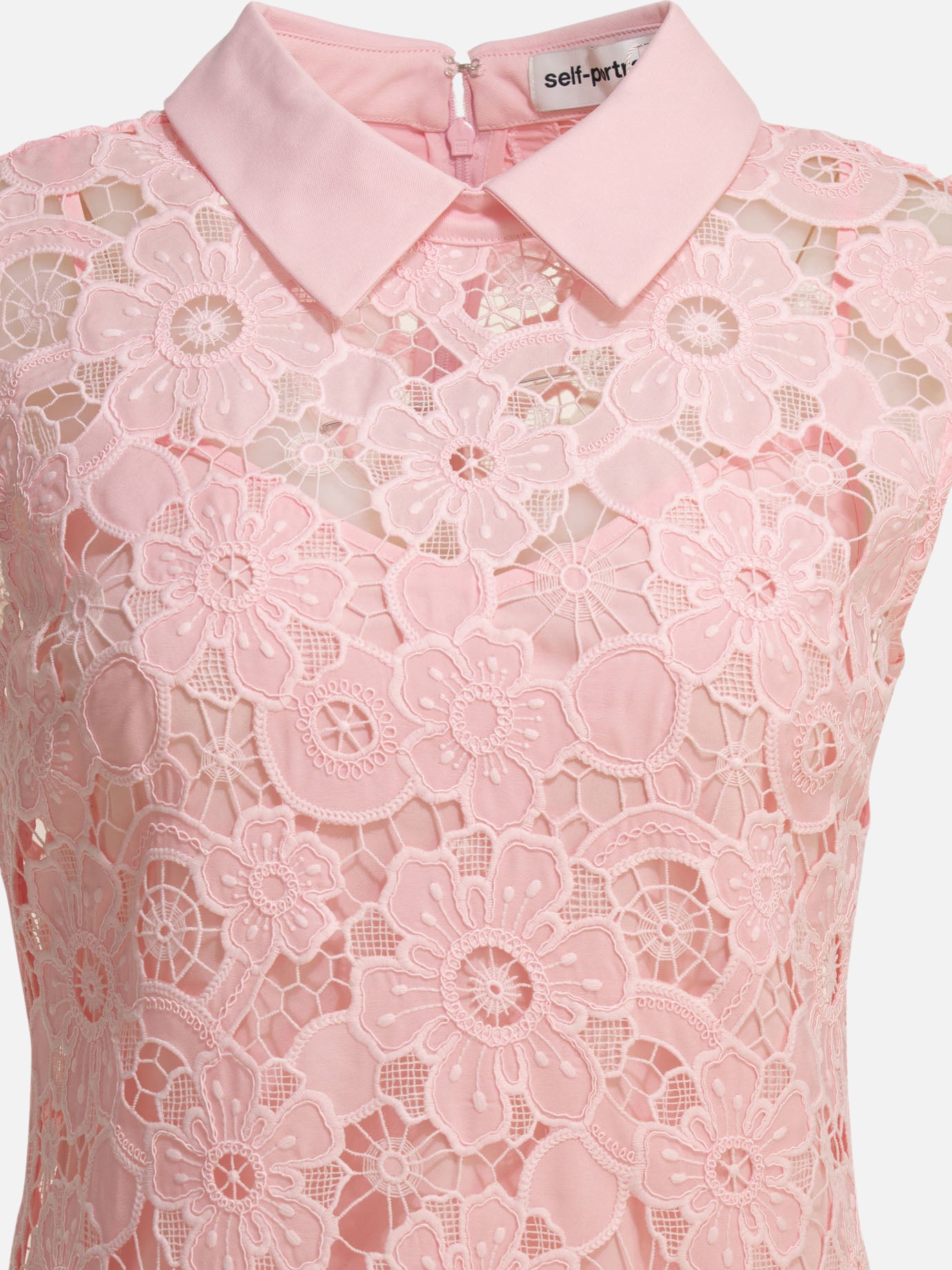 Mini dresses Embroidered  Pink - Self-portrait Women | PDP | VIETTI Online Store | thumbnail_3