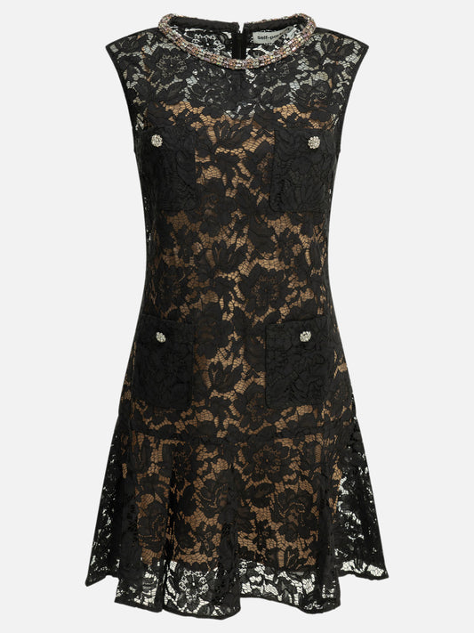 Mini dresses Embroidered  Black - Self-portrait Women | PLP | VIETTI Online Store 
