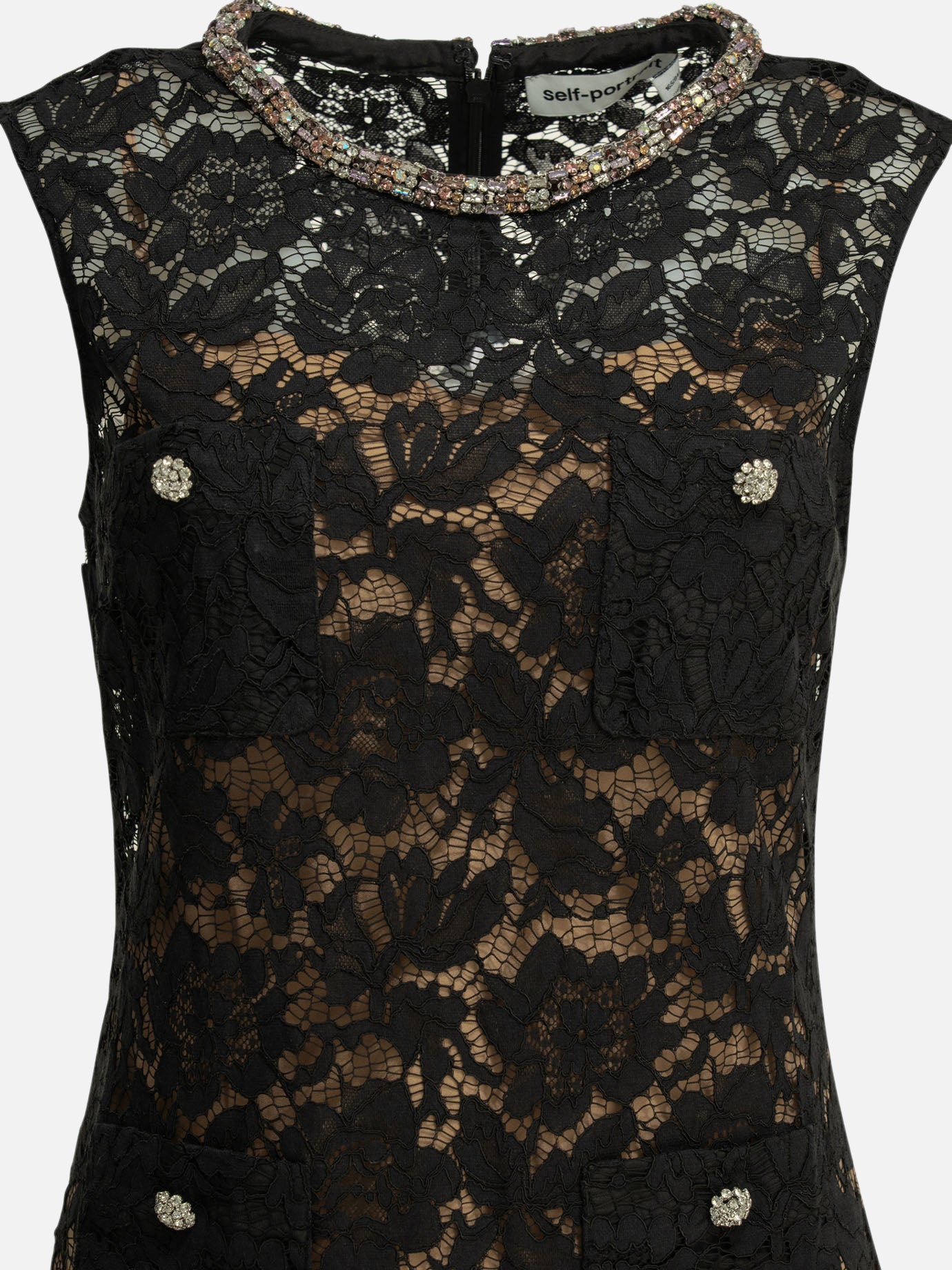 Mini dresses Embroidered  Black - Self-portrait Women | PDP | VIETTI Online Store | Zoom-Modal_5
