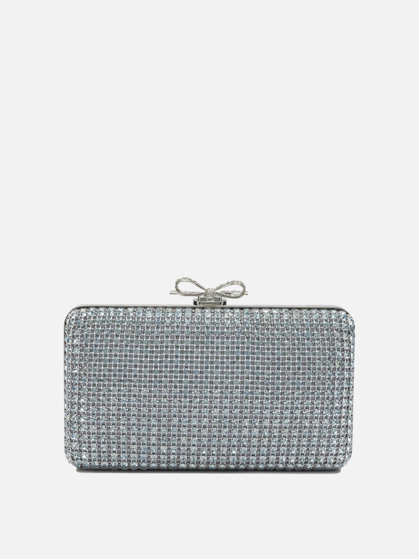 Pouch 97% polyester 3% elastane - Other fabric: 100% glass  Light blue - Self-portrait Women | PDP | VIETTI Online Store | Zoom-Modal
