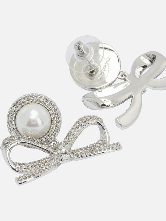 Earrings 100% brass  Silver - Self-portrait Women | PDP | VIETTI Online Store | 2
