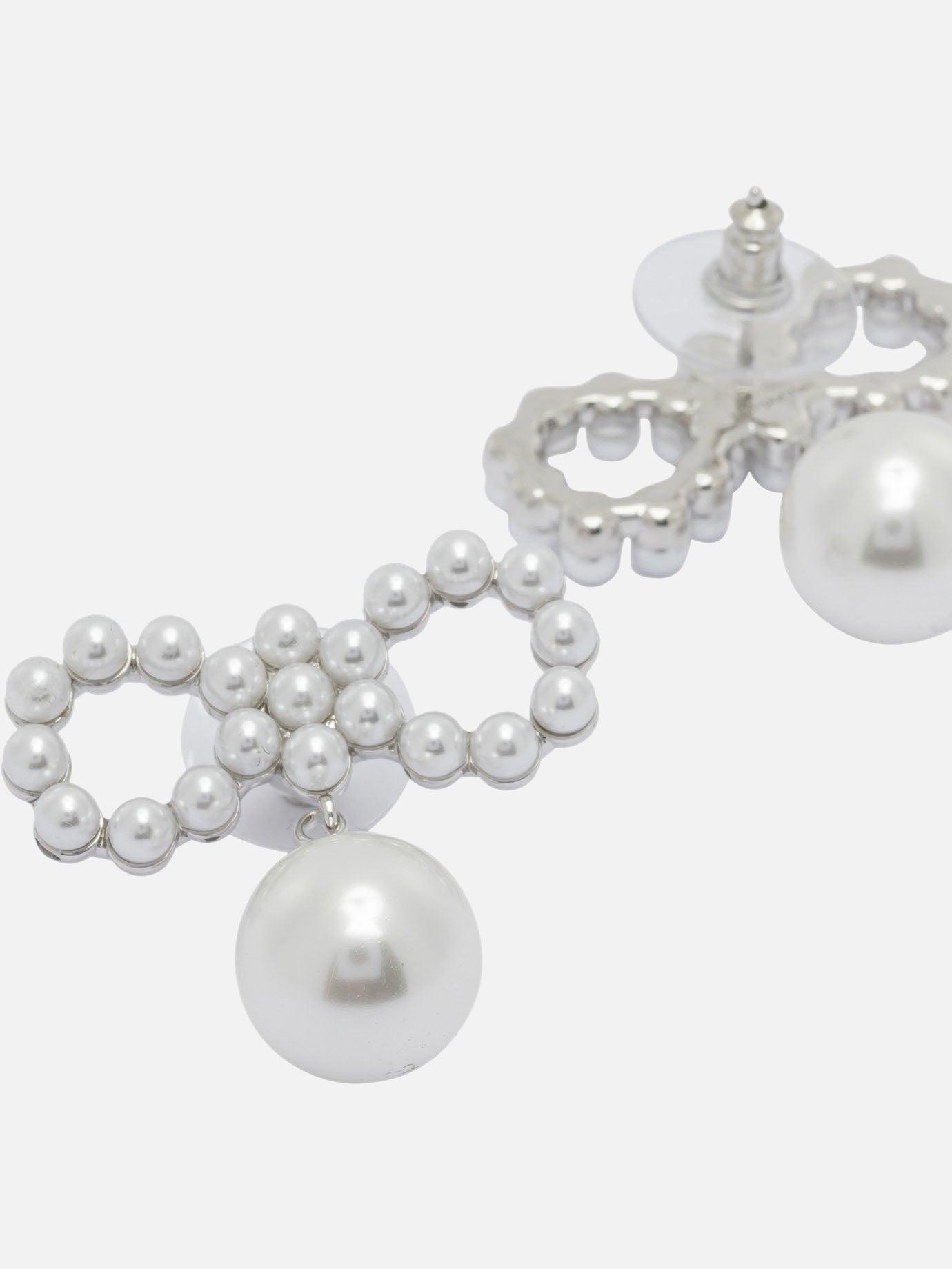 Earrings 100% brass  White - Self-portrait Women | PDP | VIETTI Online Store | Zoom-Modal_2
