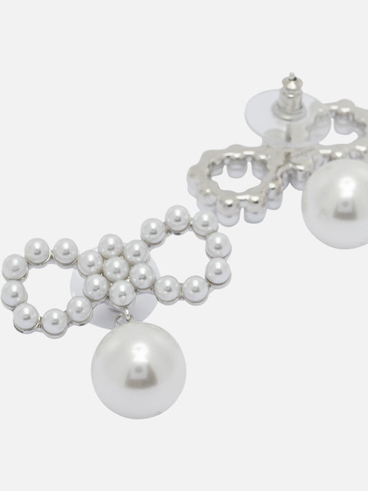 Earrings 100% brass  White - Self-portrait Women | PLP | VIETTI Online Store | 2
