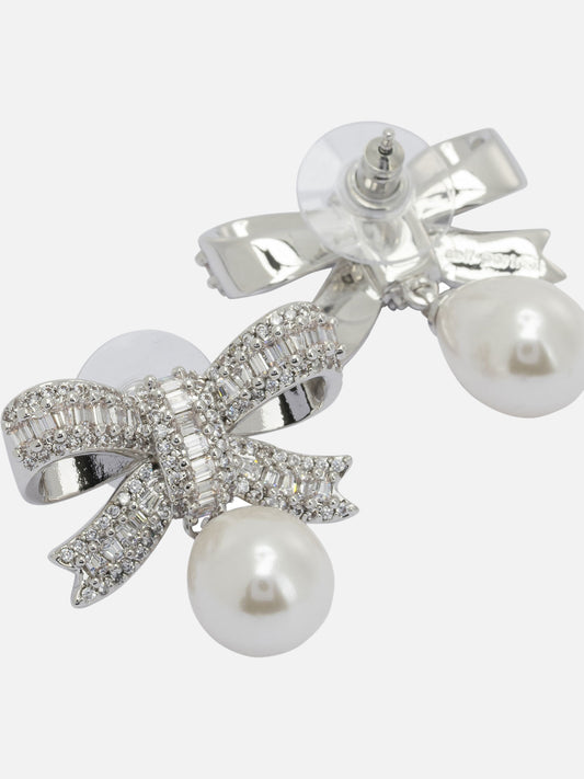 Earrings 100% brass  Silver - Self-portrait Women | PDP | VIETTI Online Store | 2
