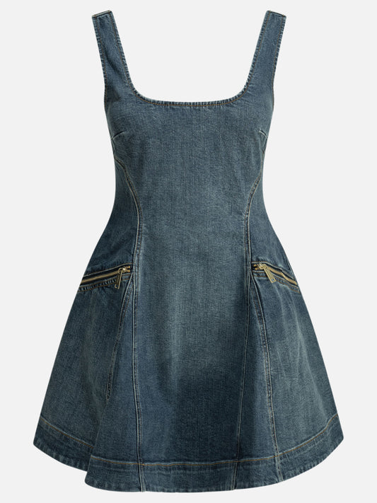 Mini dresses Solid colour  Blue - Self-portrait Women | PDP | VIETTI Online Store 
