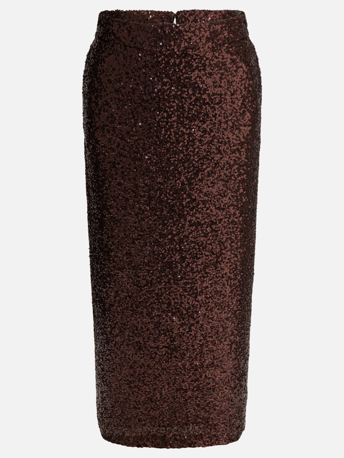 Semper Sequined midi skirt Brown