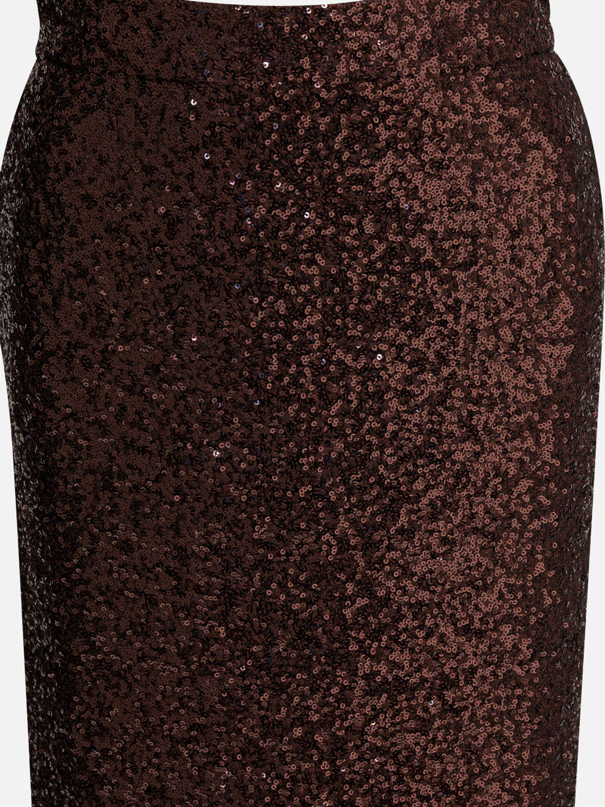 Semper Sequined midi skirt Brown