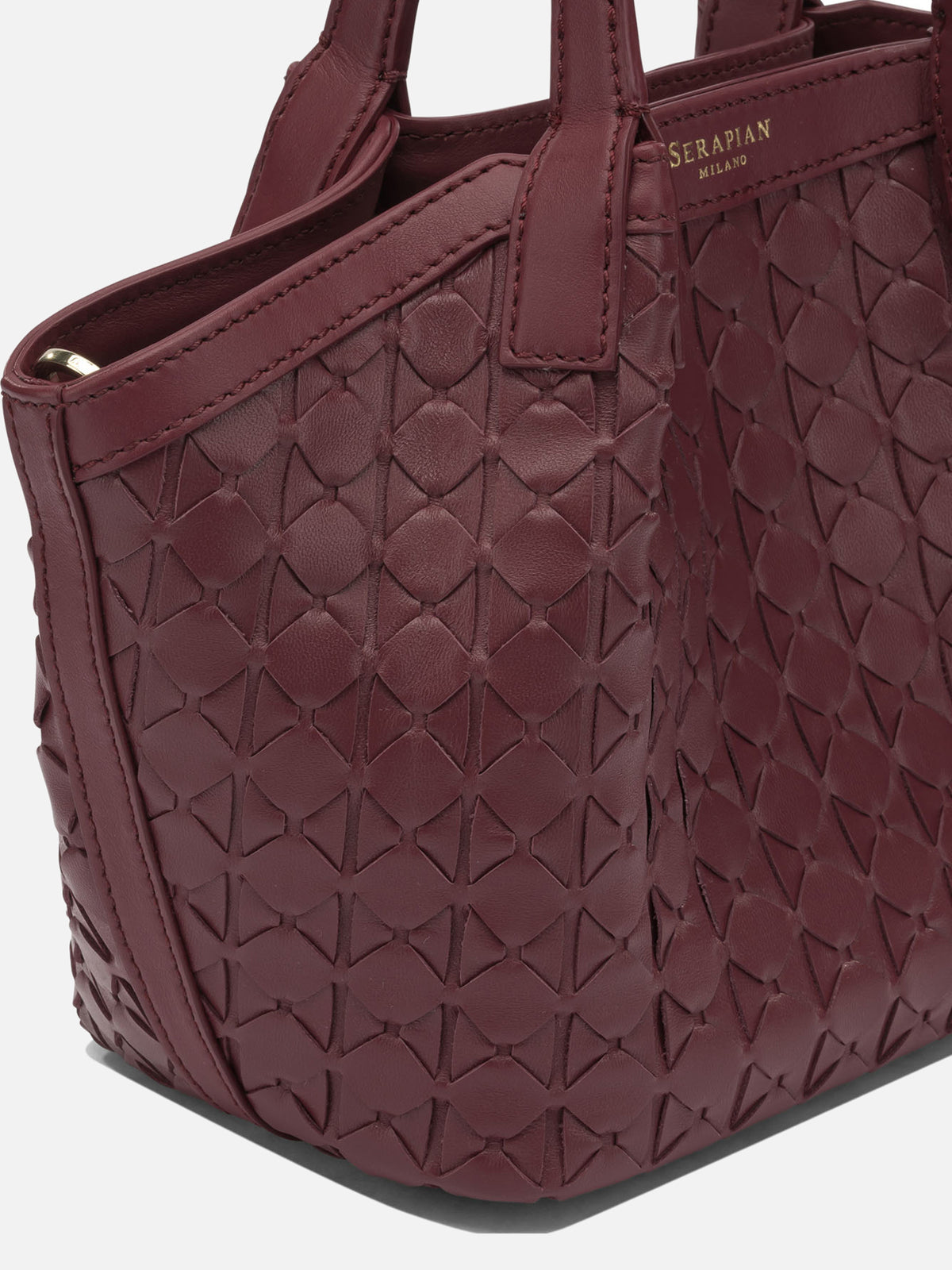 Serapian "Secret" mini handbag Bordeaux
