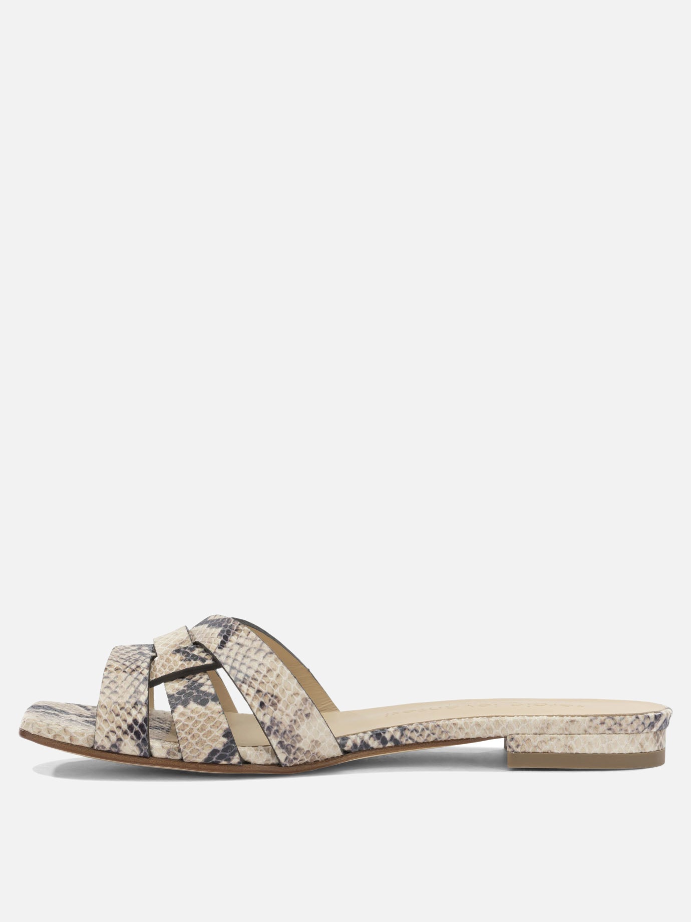 Slides 100% leather - 100% leather  Beige - Sergio Levantesi Women | PDP | VIETTI Online Store | thumbnail_3