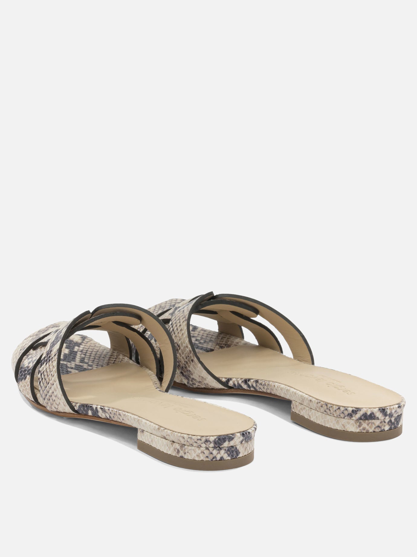 Slides 100% leather - 100% leather  Beige - Sergio Levantesi Women | PDP | VIETTI Online Store | Zoom-Modal_4
