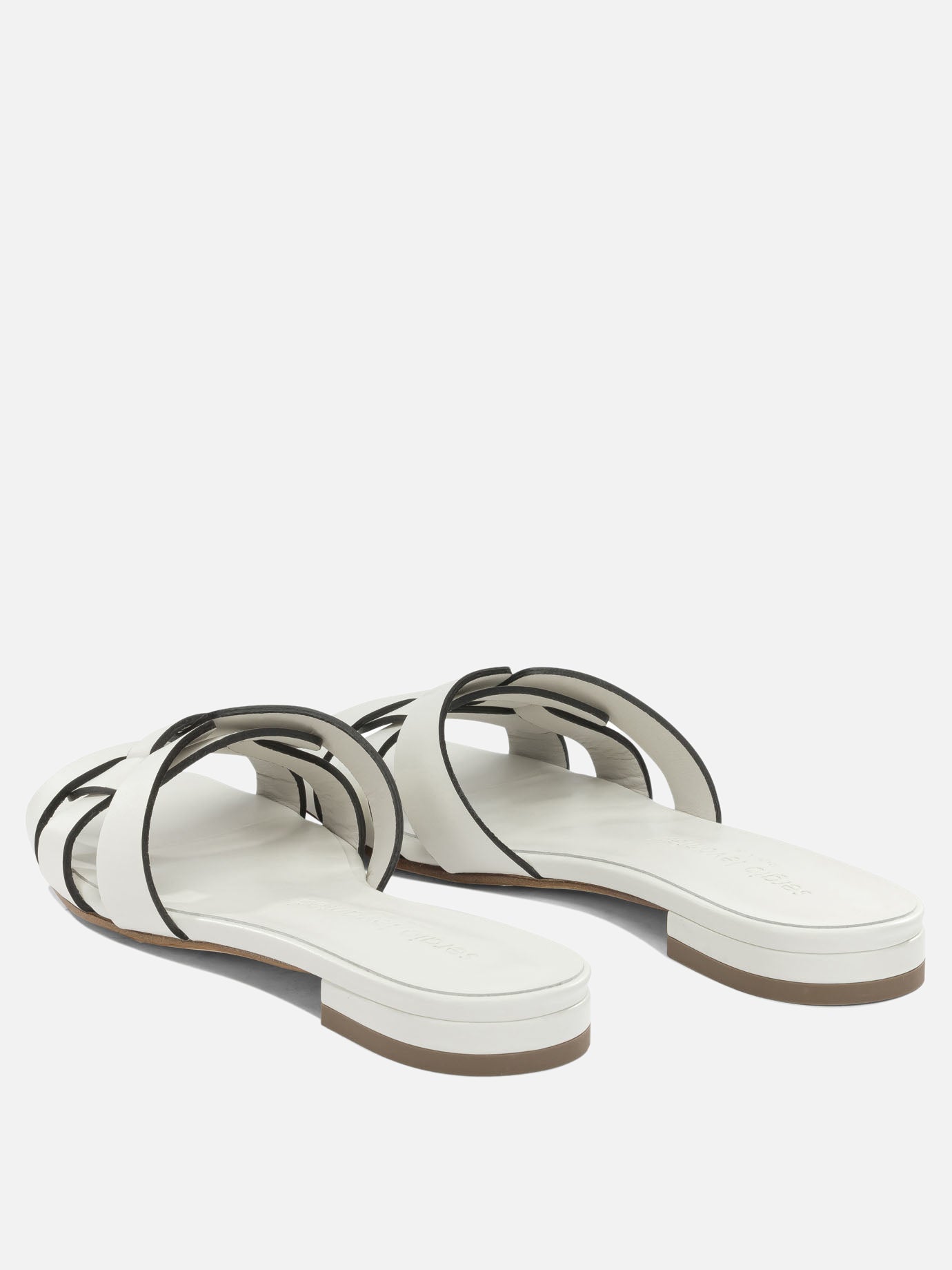 Slides 100% leather - 100% leather  White - Sergio Levantesi Women | PDP | VIETTI Online Store | thumbnail_4