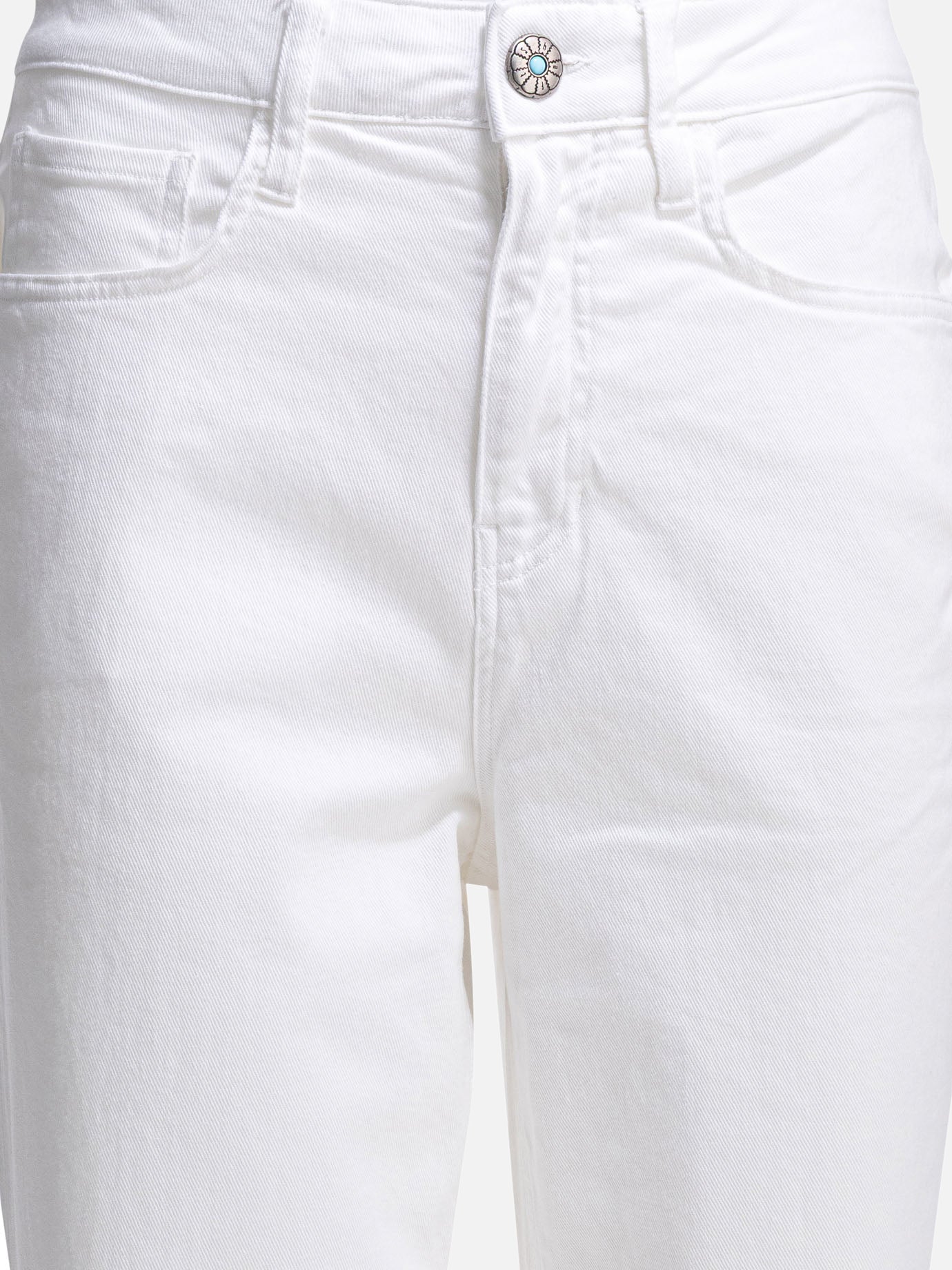 Jeans a gamba dritta Solid colour  Bianco - Shaft Jeans Donna | PDP | VIETTI Online Store | thumbnail_3