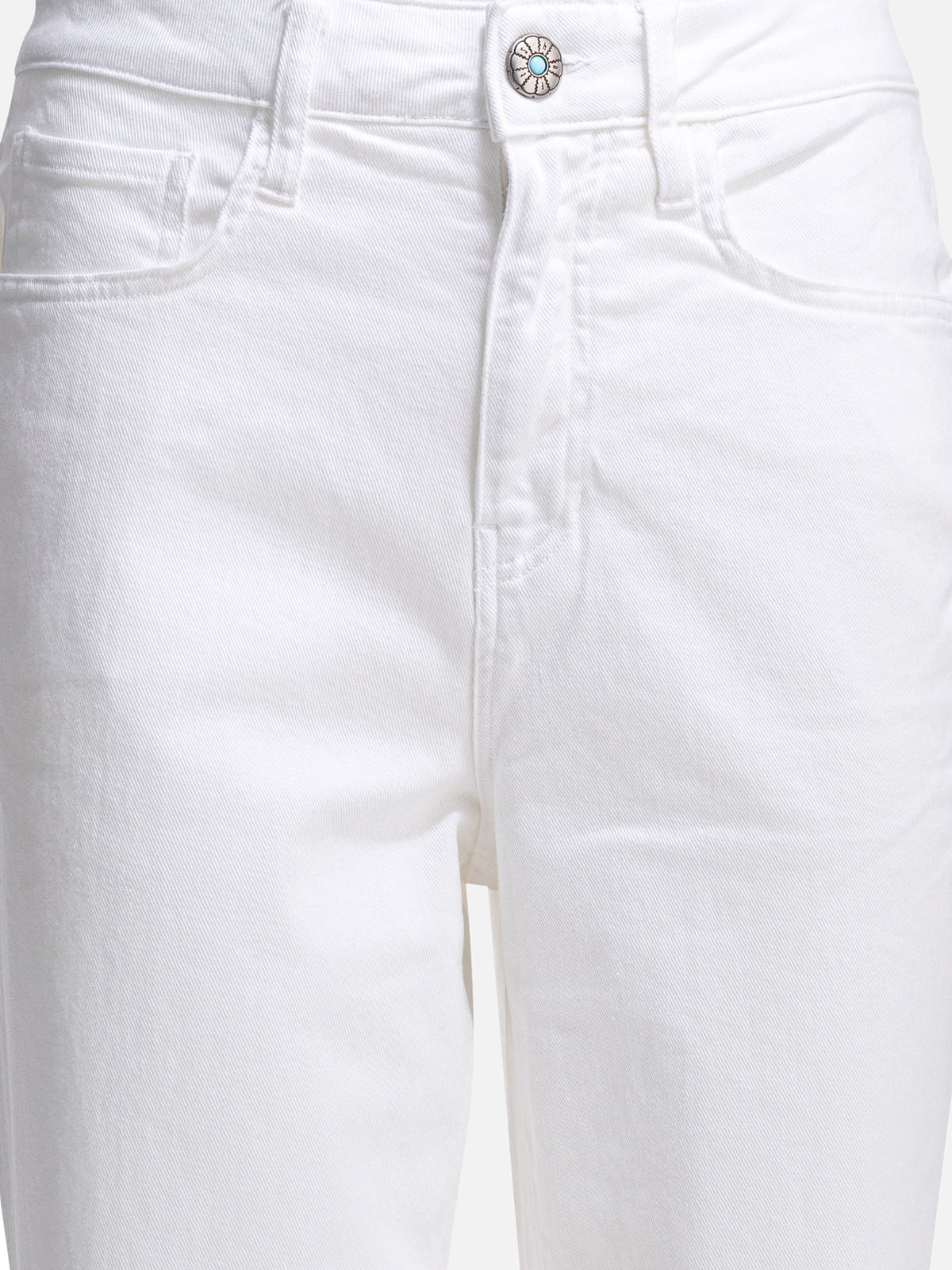 Shaft Jeans Jeans a gamba dritta "Arch Drill Stretch" Bianco - VIETTI