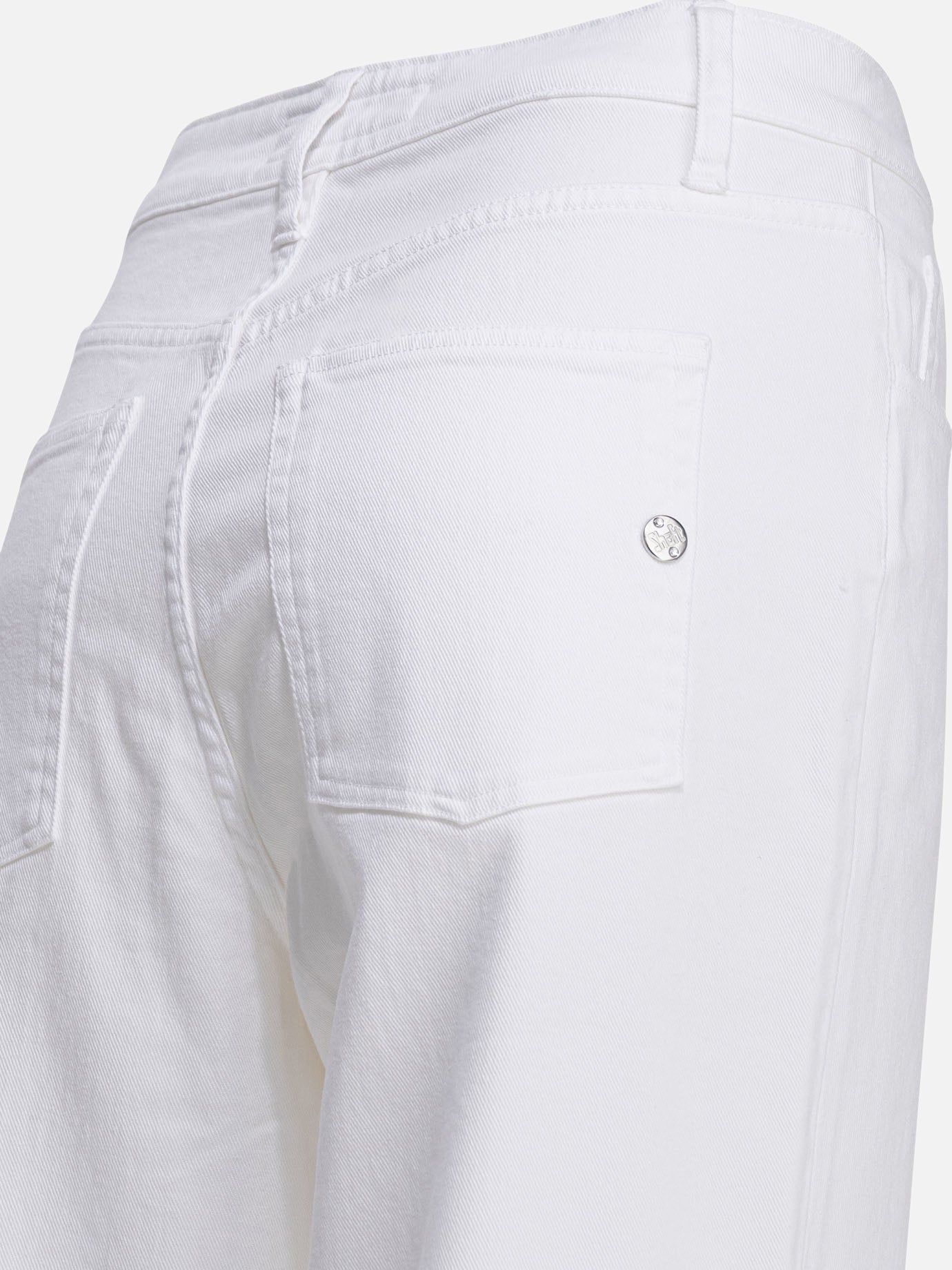Jeans a gamba dritta Solid colour  Bianco - Shaft Jeans Donna | PDP | VIETTI Online Store | Zoom-Modal_4
