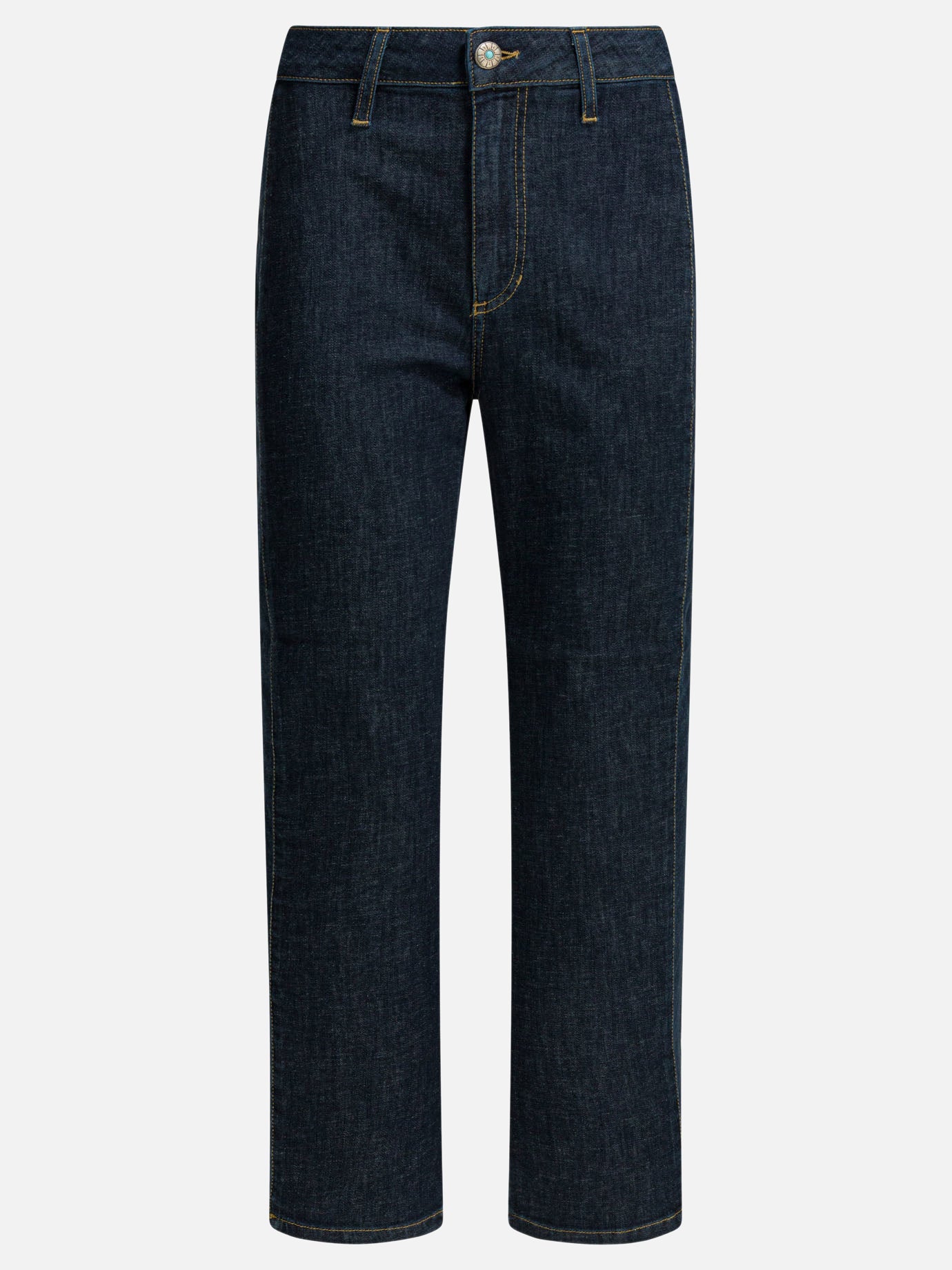 Straight-leg jeans Solid colour  Blue - Shaft Jeans Women | PDP | VIETTI Online Store | Zoom-Modal
