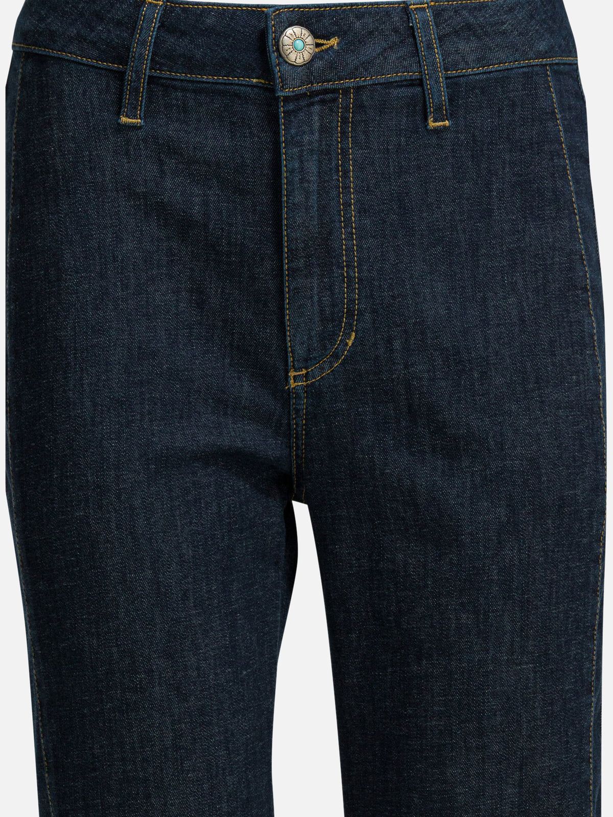Shaft Jeans "Used Linen" straight leg jeans Blue - VIETTI