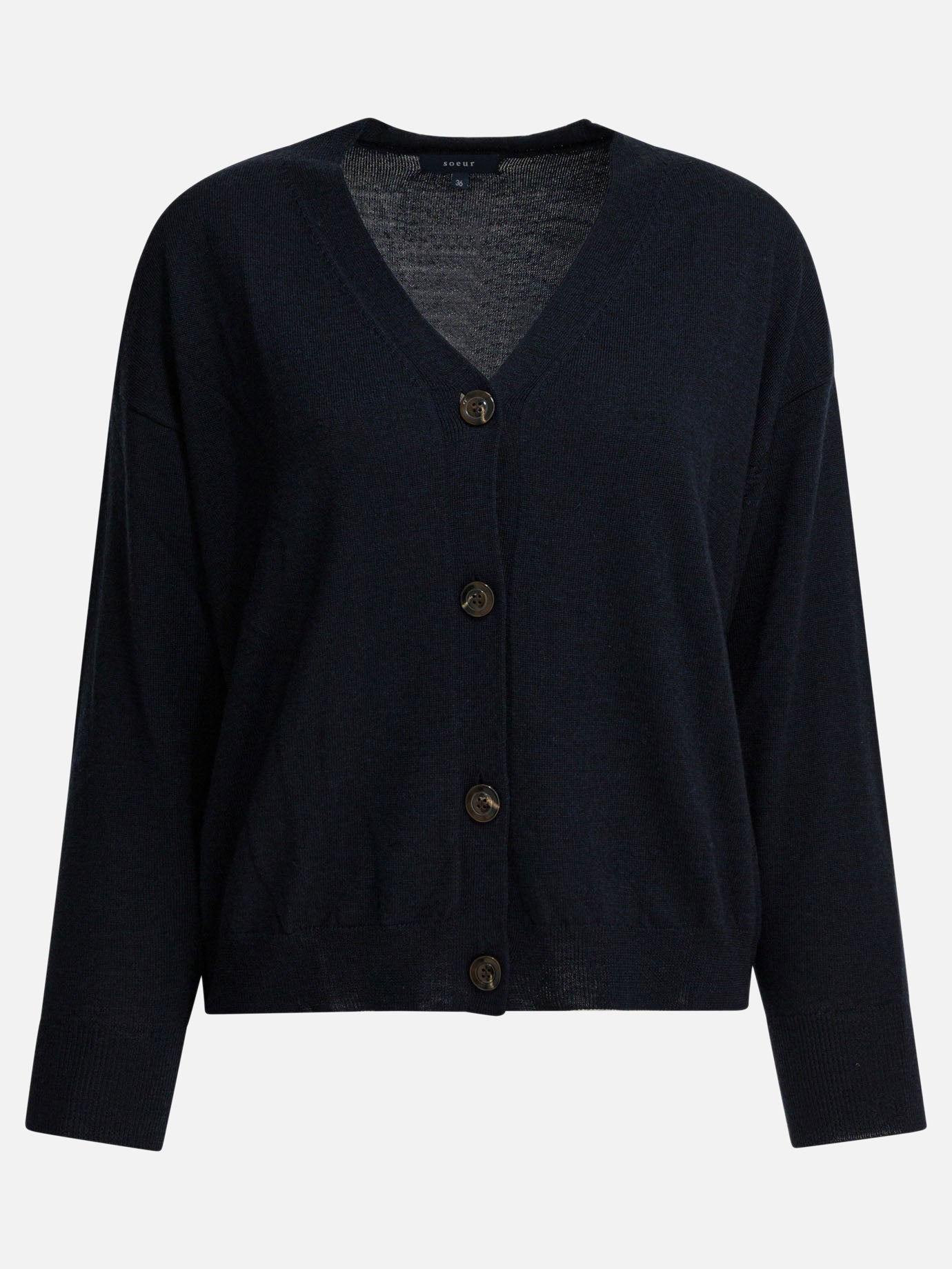 Cardigan Solid colour  Blu - Soeur Donna | PDP | VIETTI Online Store | Zoom-Modal
