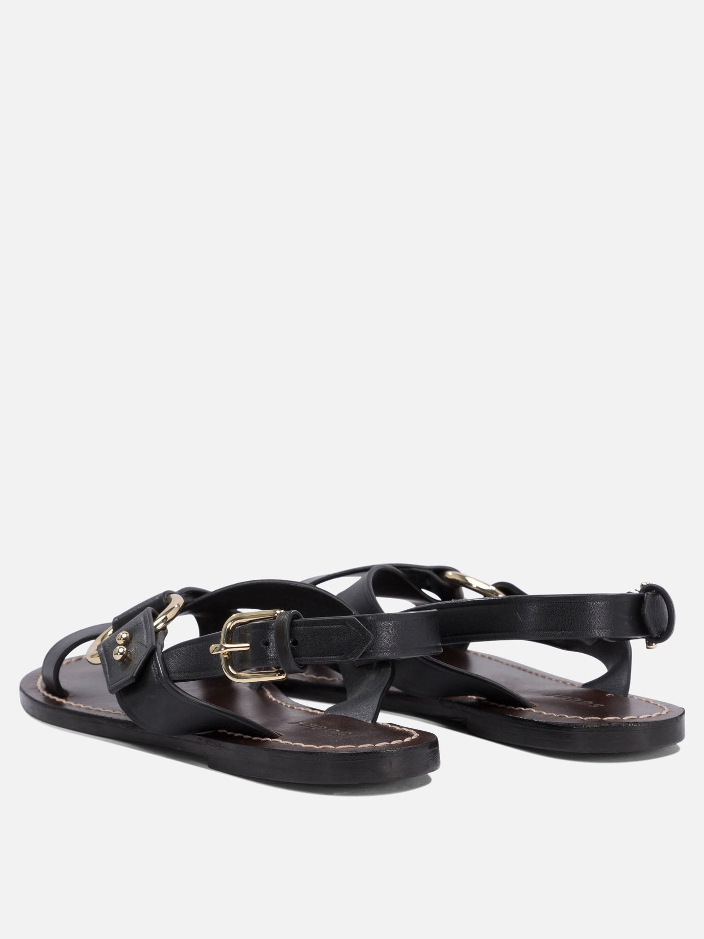 Flat sandals 100% leather  Black - Soeur Women | PDP | VIETTI Online Store | Zoom-Modal_4
