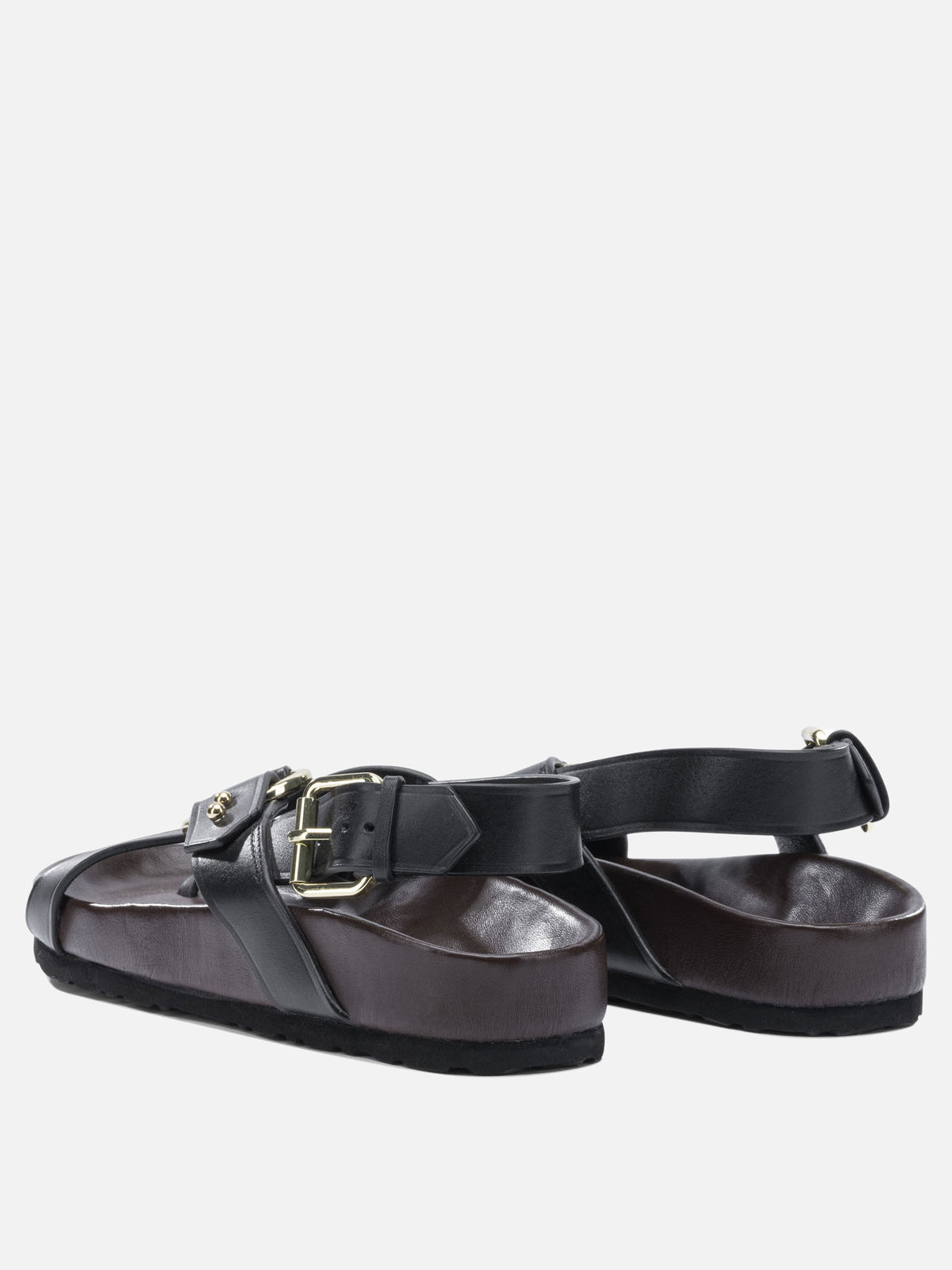 Soeur "Mexico" leather sandals Black