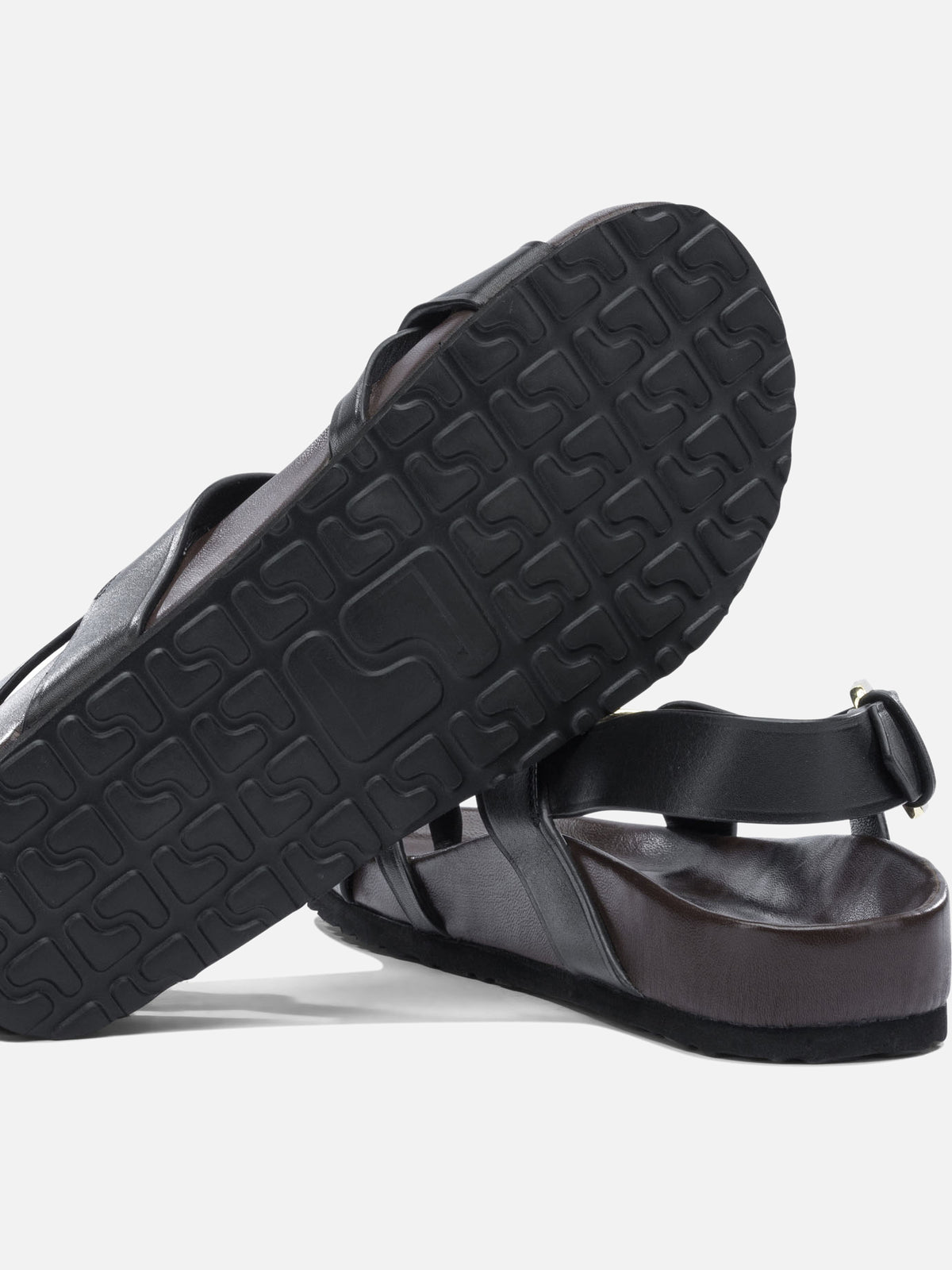 Soeur "Mexico" leather sandals Black