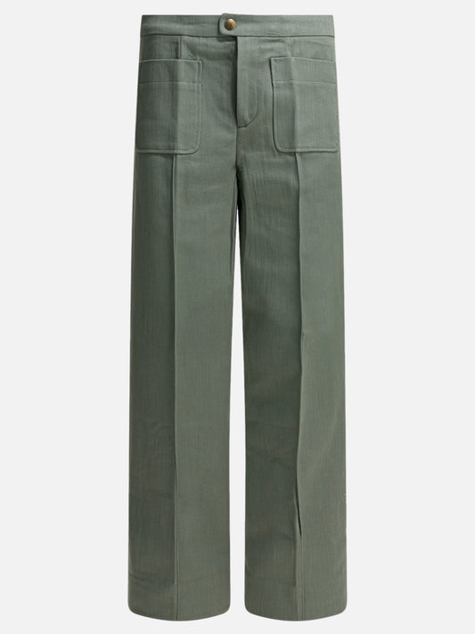 Leisure trousers Solid colour  Green - Soeur Women | PLP | VIETTI Online Store 
