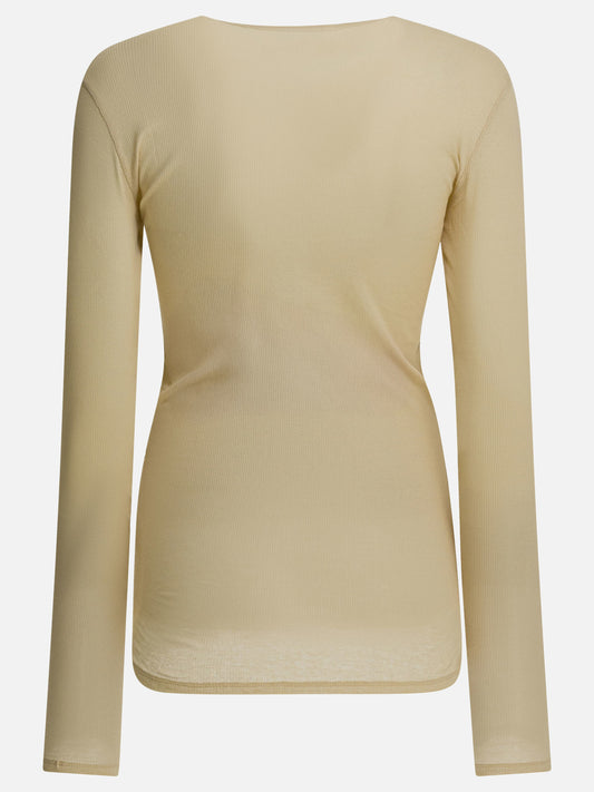 T-shirt serafino Solid colour  Beige - Soeur Donna | PDP | VIETTI Online Store | 2
