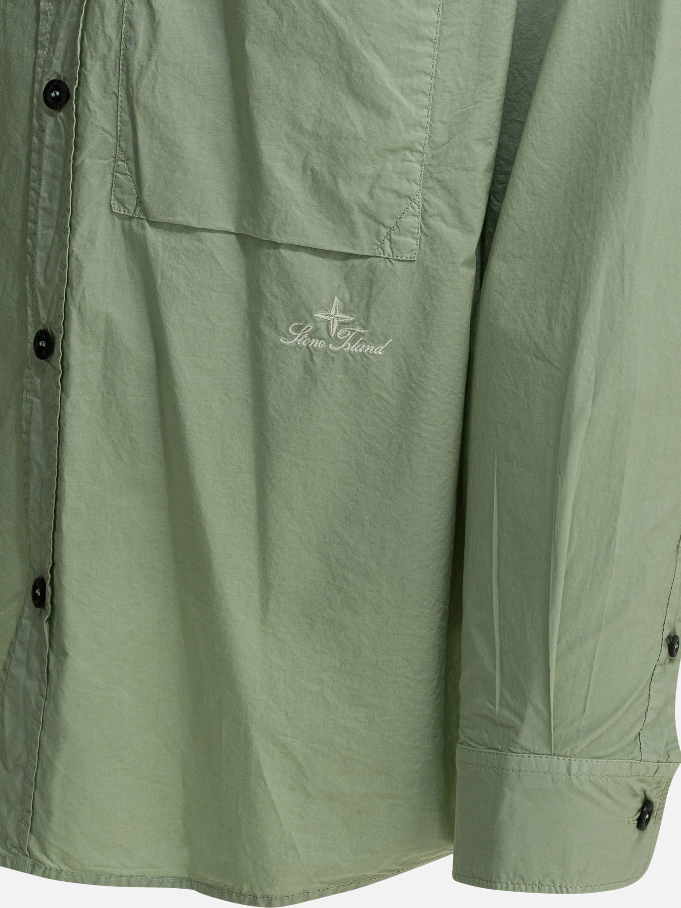 Casual shirts Logo  Green - Stone Island Men | PDP | VIETTI Online Store | thumbnail_4