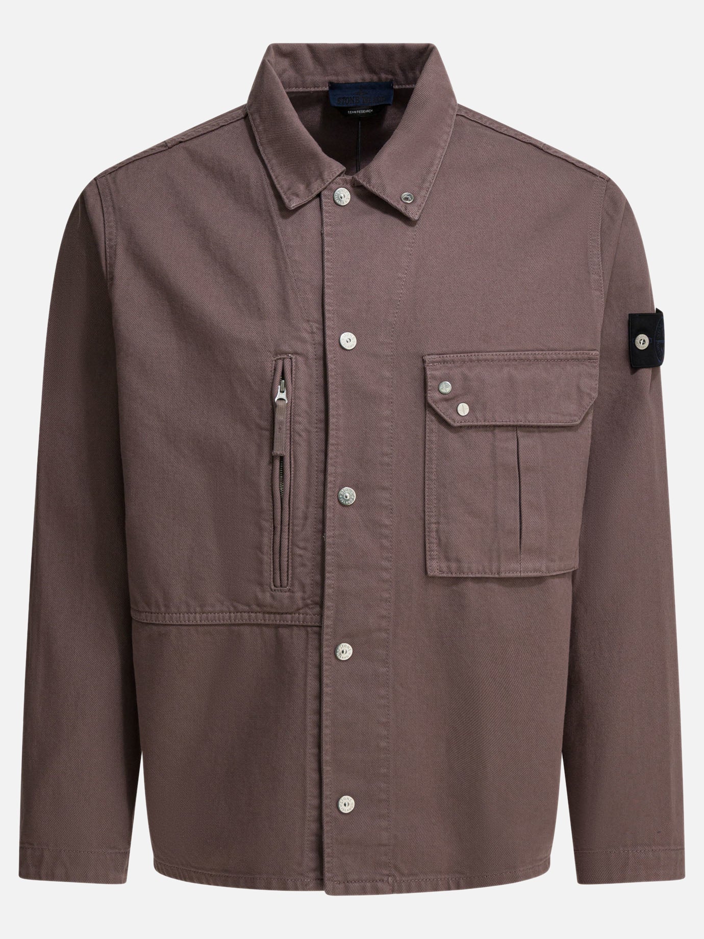 Overshirt jackets Logo  Purple - Stone Island Men | PDP | VIETTI Online Store | Zoom-Modal

