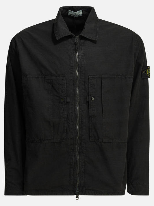 Overshirt jackets Logo  Black - Stone Island Men | PLP | VIETTI Online Store 
