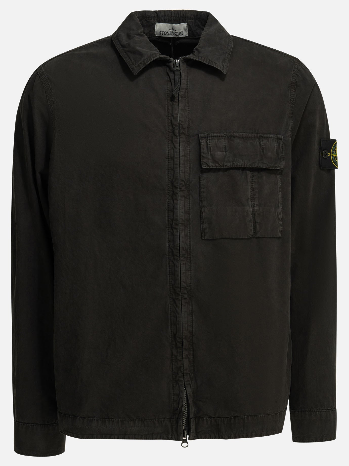 Overshirt jackets Logo  Black - Stone Island Men | PDP | VIETTI Online Store | thumbnail
