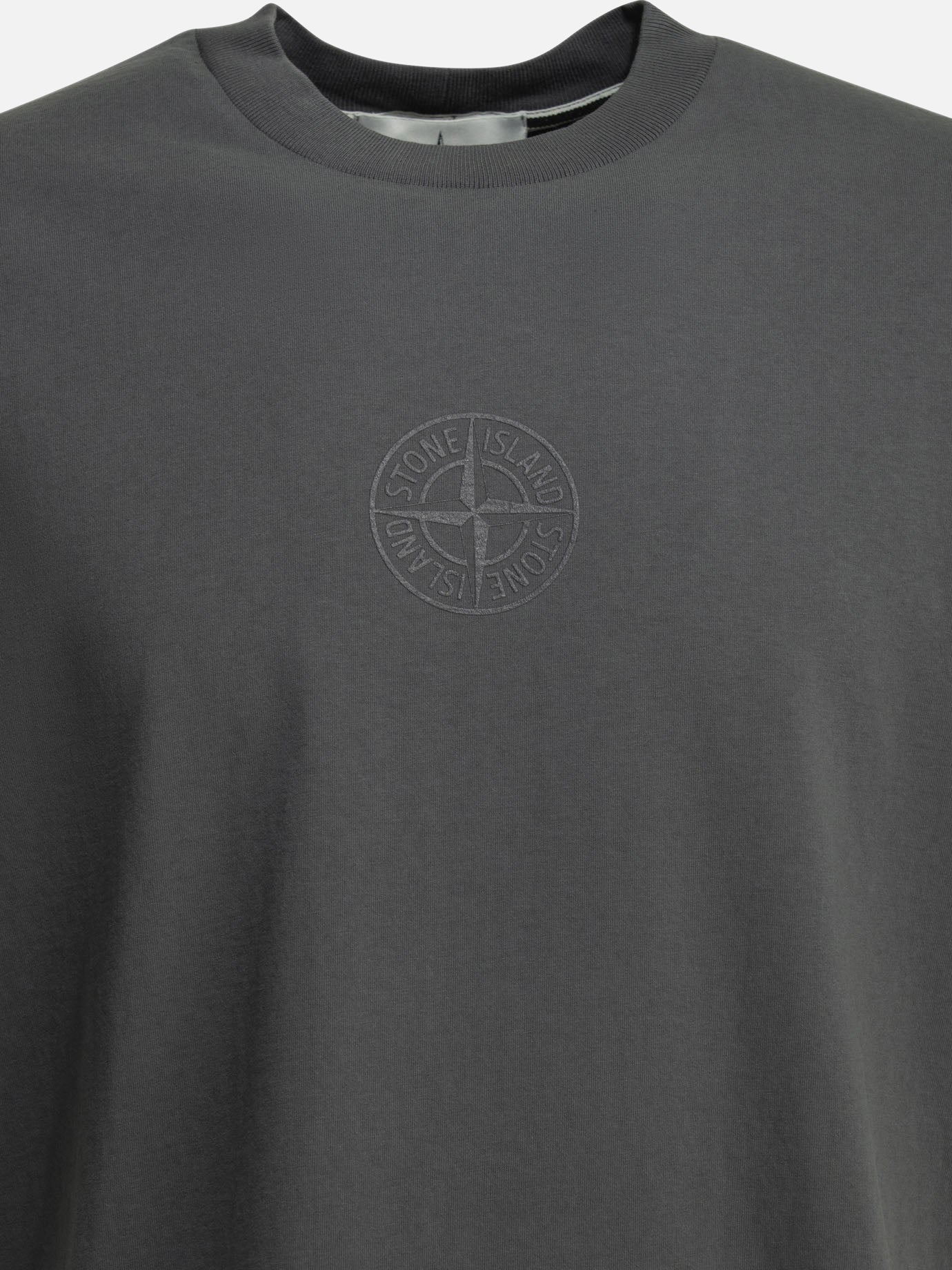 Crewneck t-shirts Logo  Blue - Stone Island Men | PDP | VIETTI Online Store | Zoom-Modal_3
