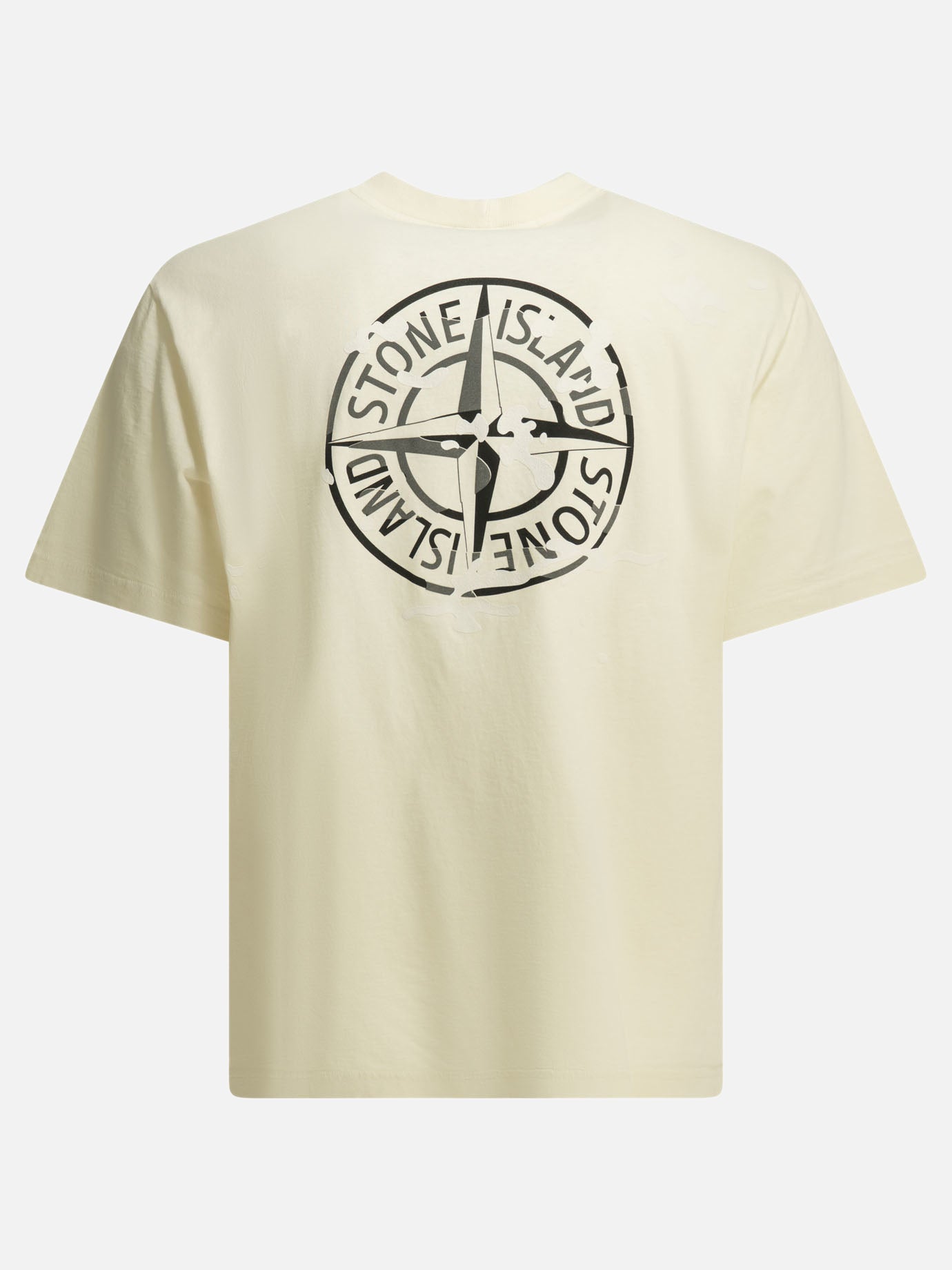 Crewneck t-shirts Logo  White - Stone Island Men | PDP | VIETTI Online Store | thumbnail_2