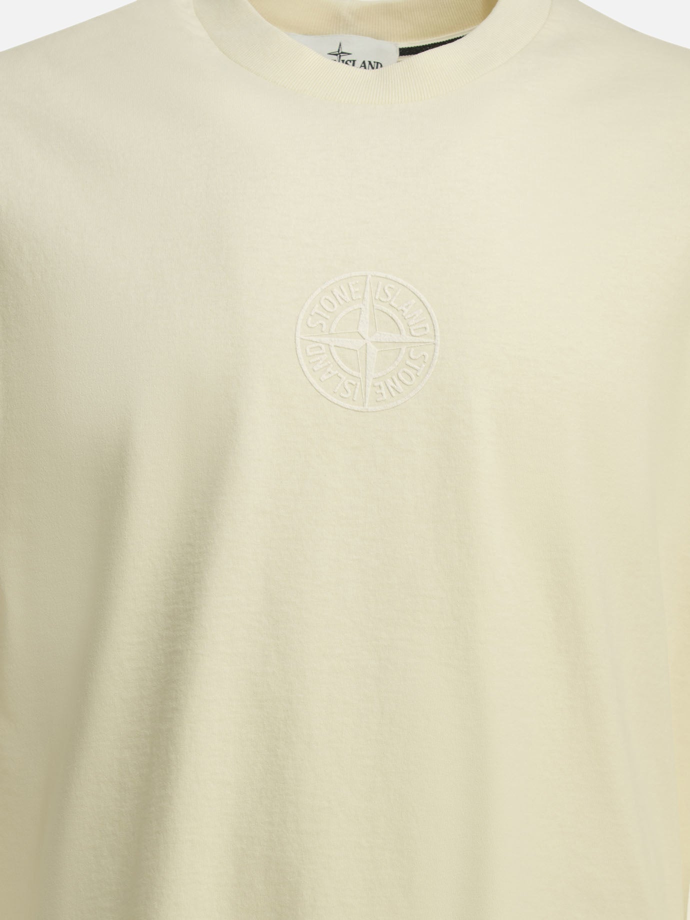 Crewneck t-shirts Logo  White - Stone Island Men | PDP | VIETTI Online Store | Zoom-Modal_3
