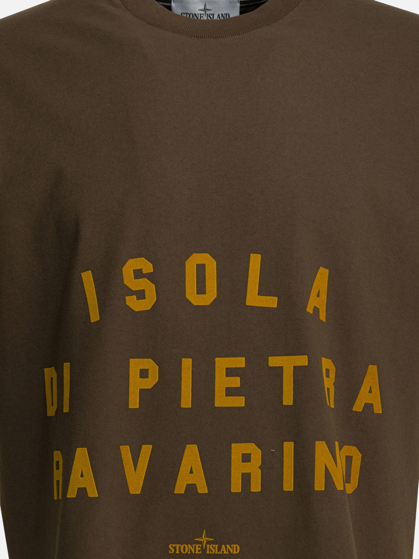 Crewneck t-shirts Logo  Brown - Stone Island Men | PDP | VIETTI Online Store | Zoom-Modal_3
