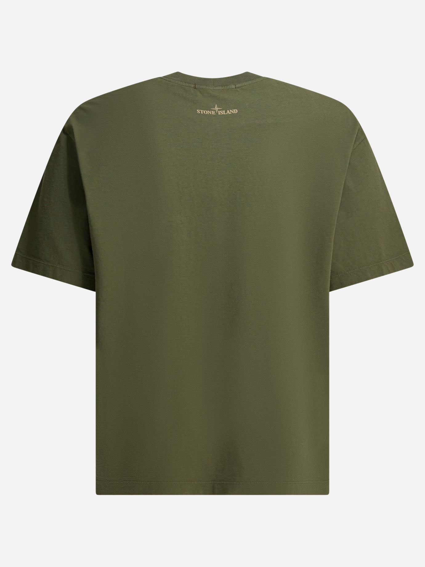 Crewneck t-shirts Logo  Green - Stone Island Men | PDP | VIETTI Online Store | thumbnail_2