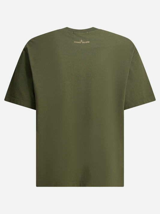 T-shirt girocollo Logo  Verde - Stone Island Uomo | PDP | VIETTI Online Store | 2
