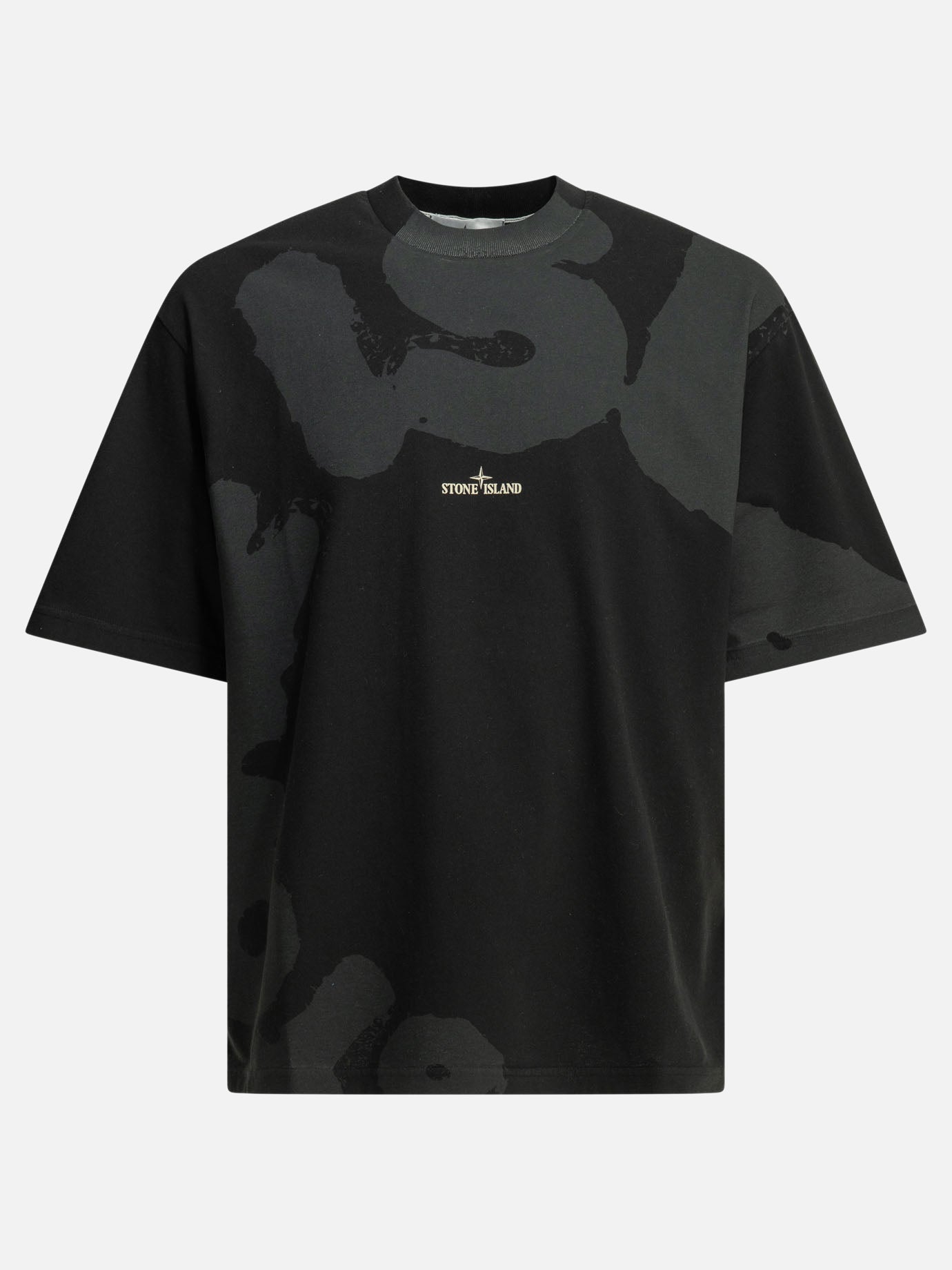 Crewneck t-shirts Logo  Black - Stone Island Men | PDP | VIETTI Online Store | thumbnail