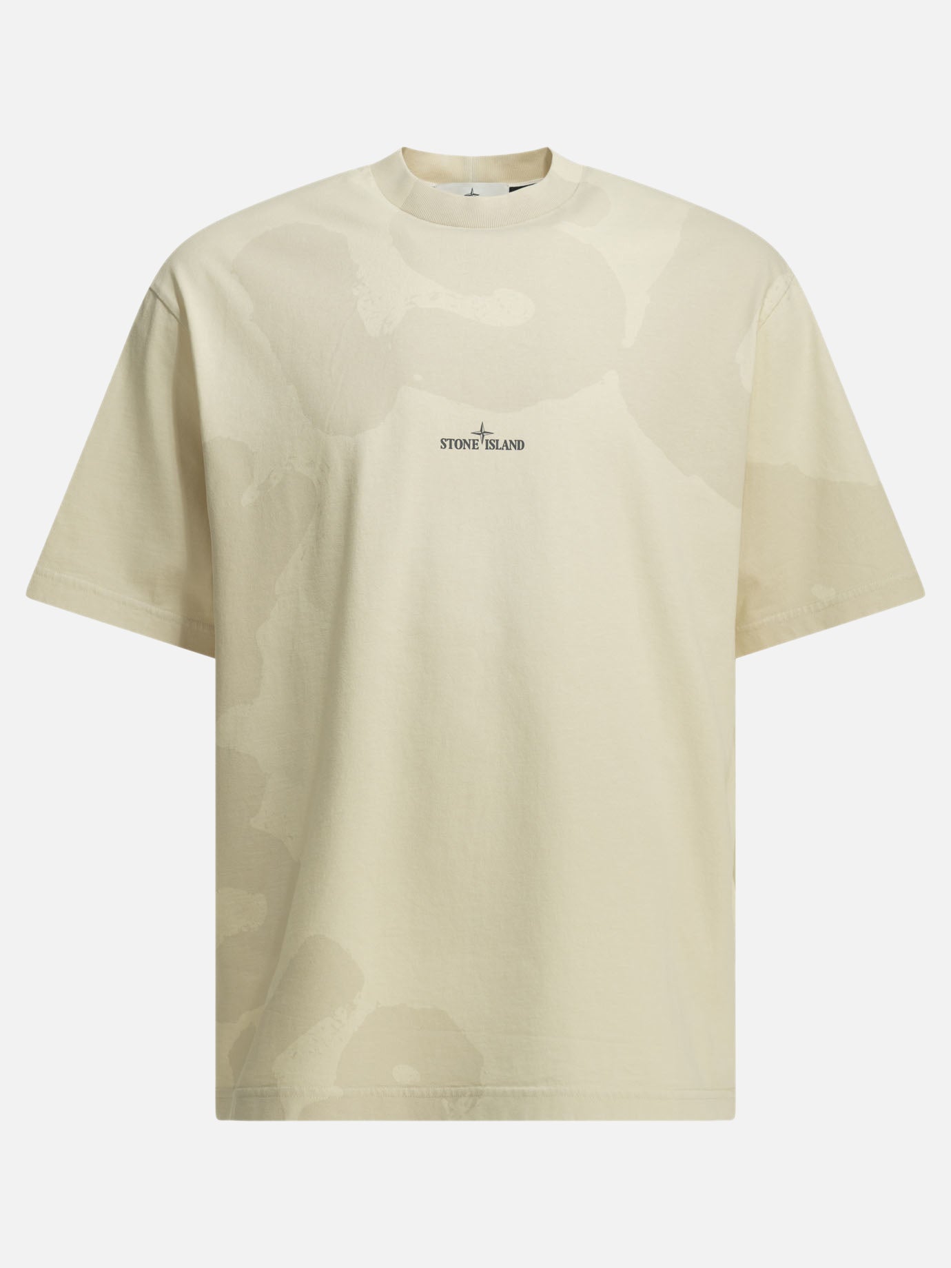 Crewneck t-shirts Logo  White - Stone Island Men | PDP | VIETTI Online Store | Zoom-Modal
