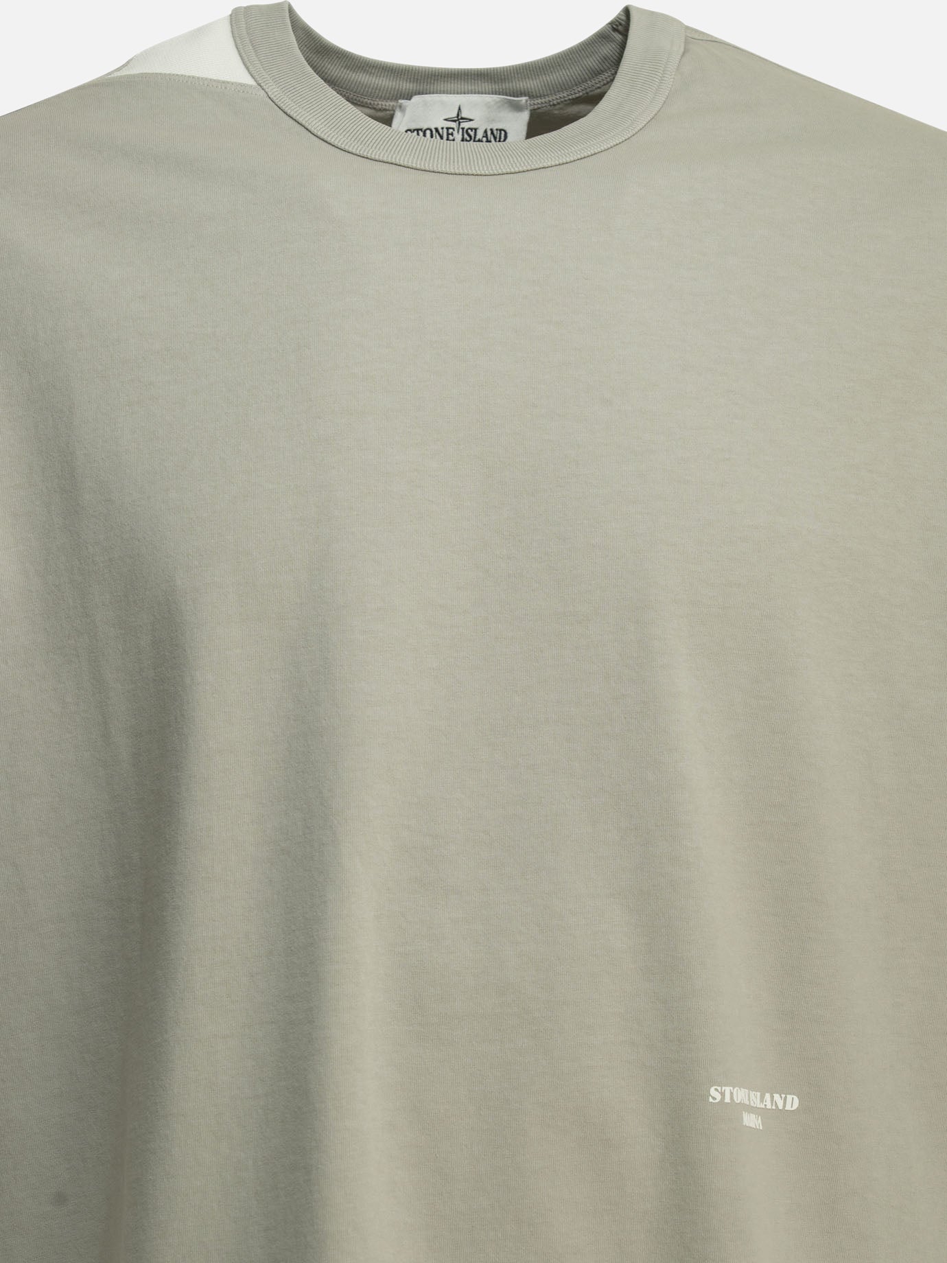 Crewneck t-shirts Logo  Grey - Stone Island Men | PDP | VIETTI Online Store | thumbnail_3