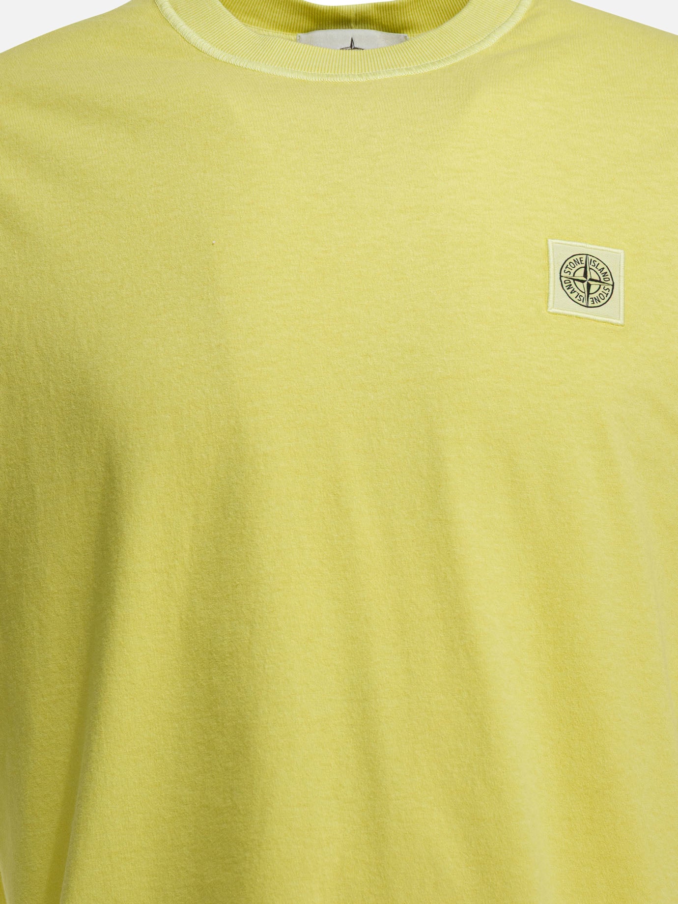 Crewneck t-shirts Logo  Yellow - Stone Island Men | PDP | VIETTI Online Store | Zoom-Modal_3
