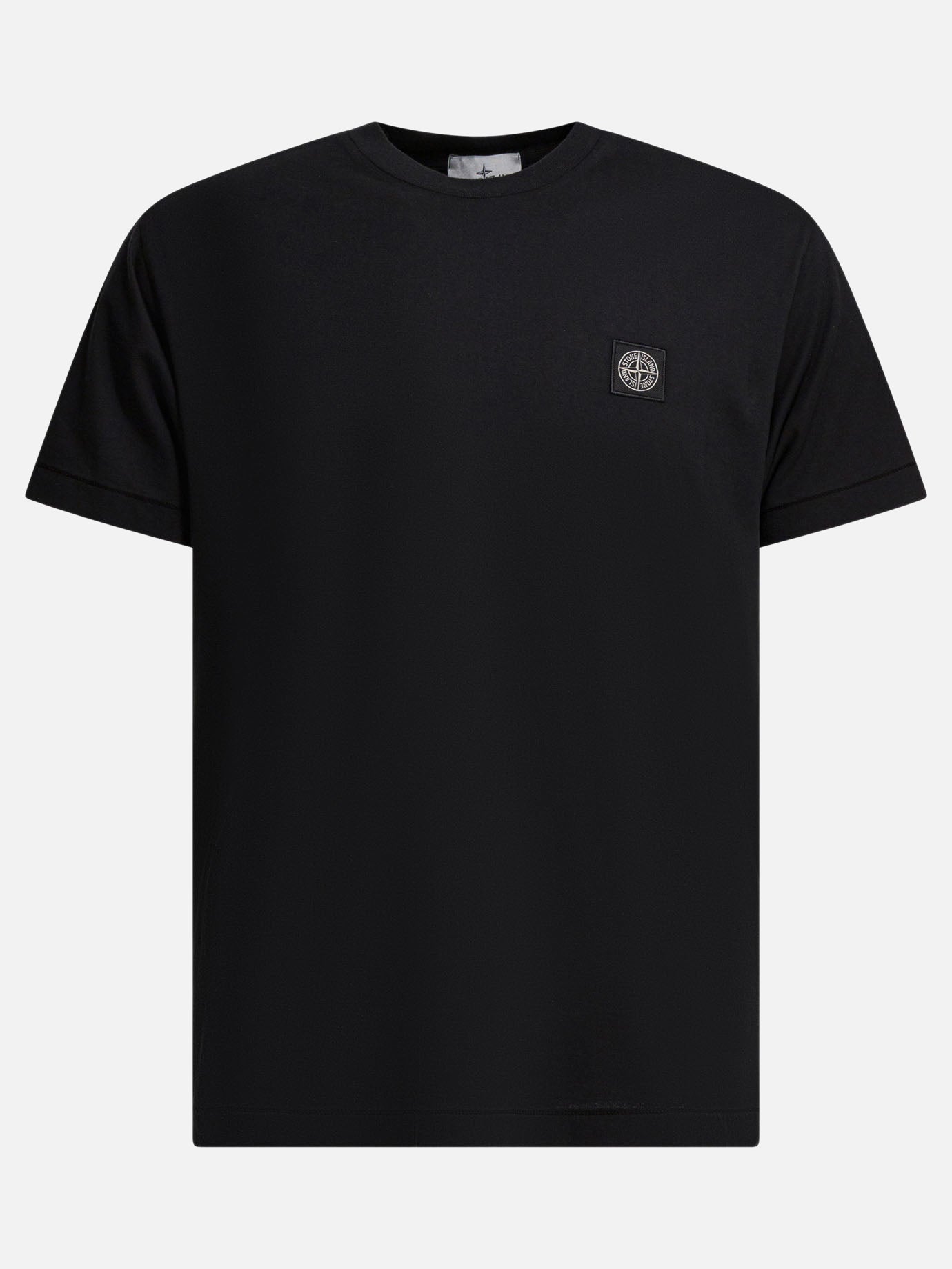 Crewneck t-shirts Logo  Black - Stone Island Men | PDP | VIETTI Online Store | thumbnail