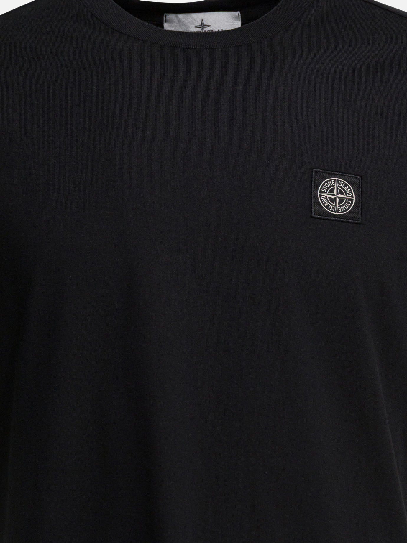 Crewneck t-shirts Logo  Black - Stone Island Men | PDP | VIETTI Online Store | thumbnail_3