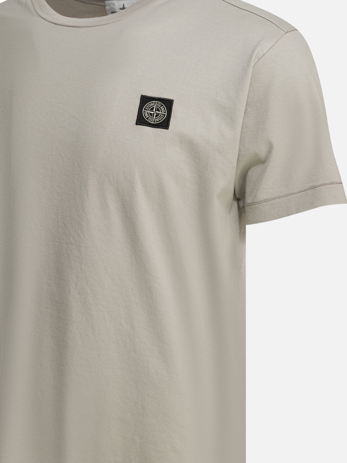 Crewneck t-shirts Logo  Grey - Stone Island Men | PDP | VIETTI Online Store | thumbnail_4