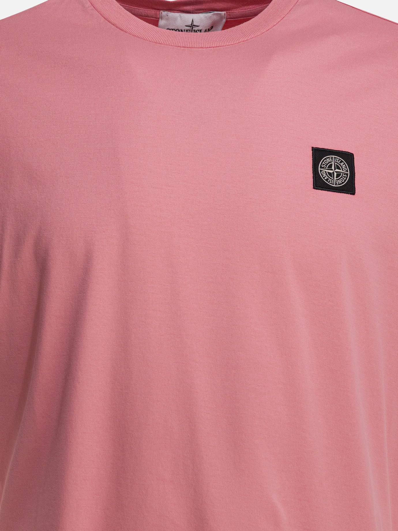 Crewneck t-shirts Logo  Pink - Stone Island Men | PDP | VIETTI Online Store | Zoom-Modal_3
